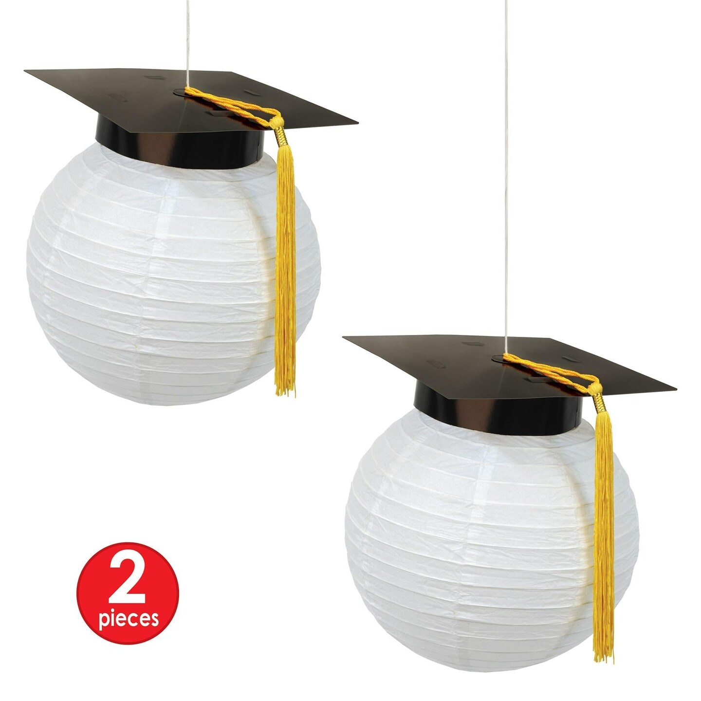 6 Pack Beistle Grad Cap Graduation Party Paper Lanterns