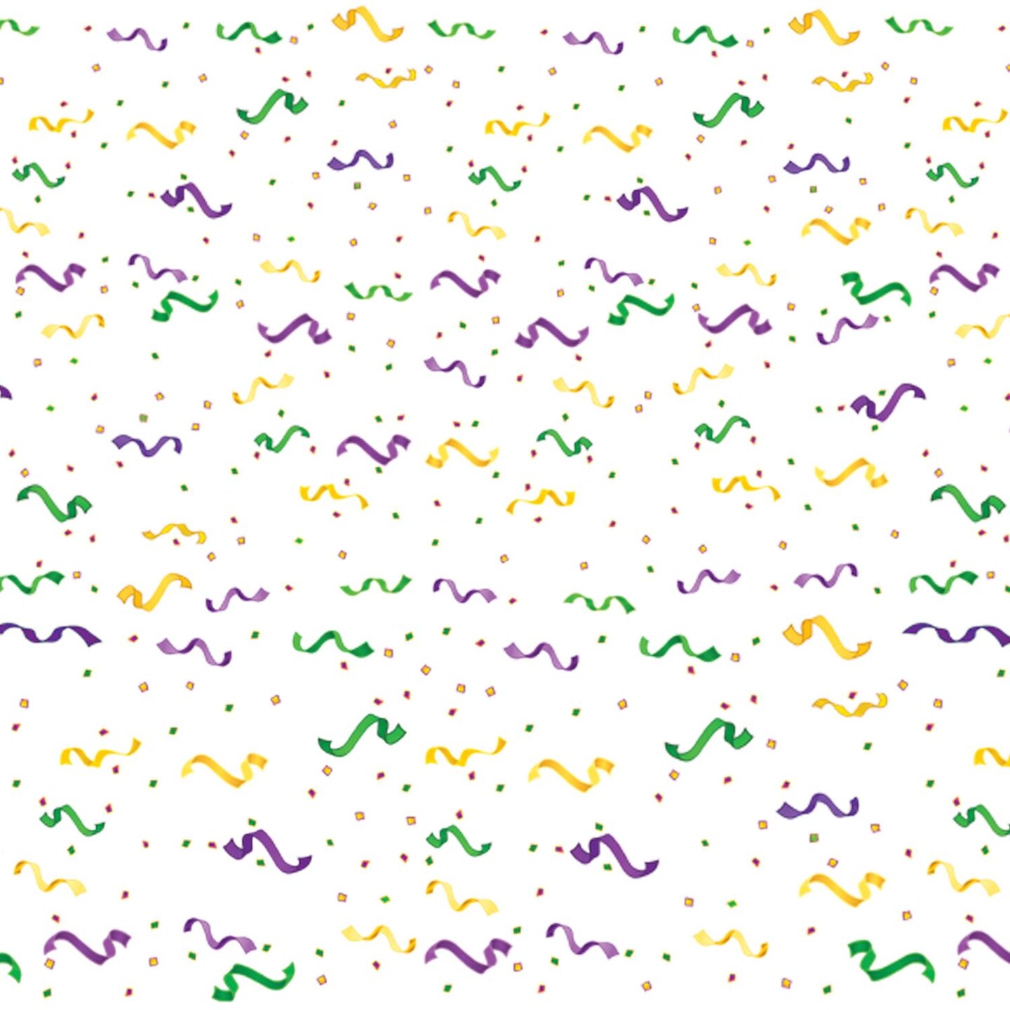 6 Pack Beistle Mardi Gras Confetti/Serpentine Border Trim