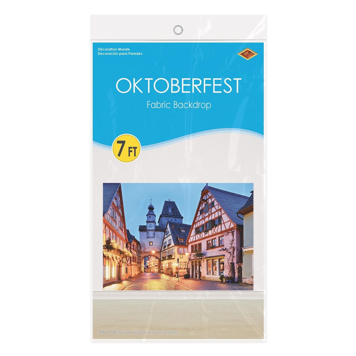 6 Pack Beistle Oktoberfest Fabric Backdrop