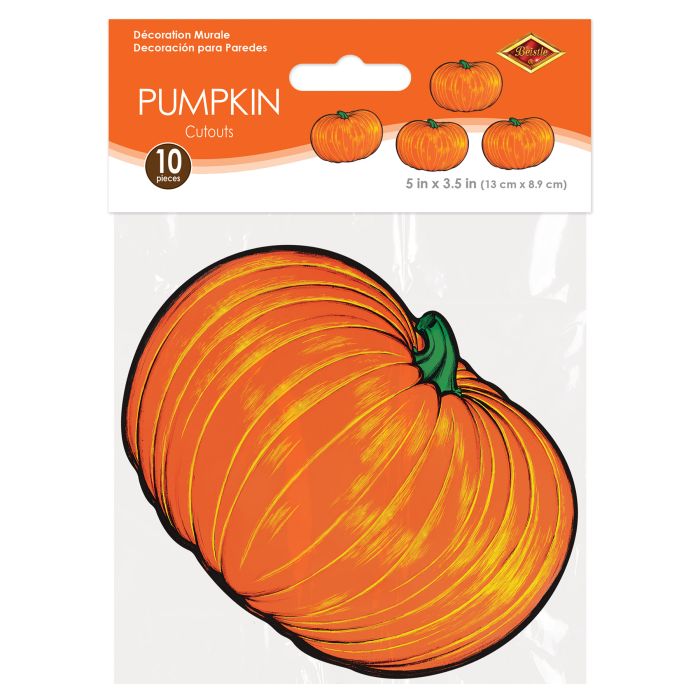 240 Pack Beistle Mini Pumpkin Cutout Decorations