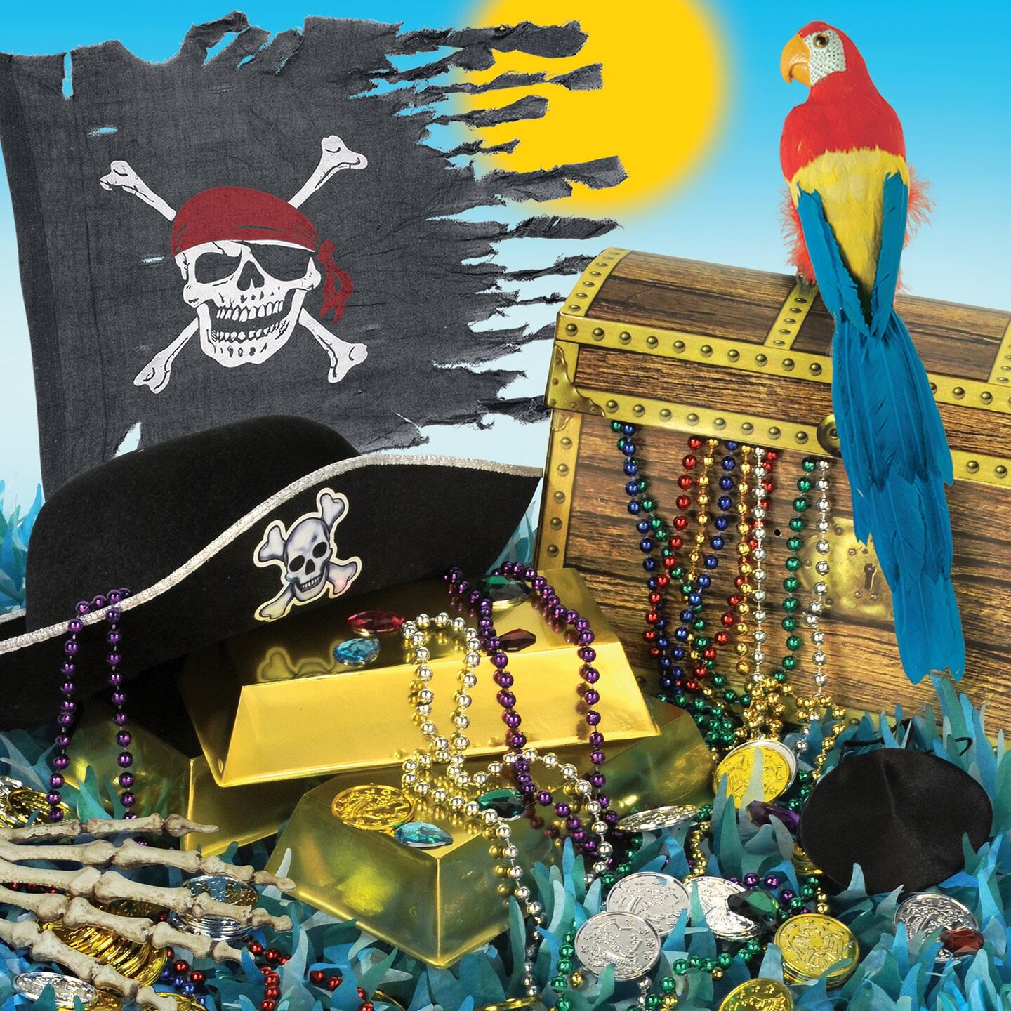 12 Pack Beistle 5.5 Inch-Treasure Chest Party Box