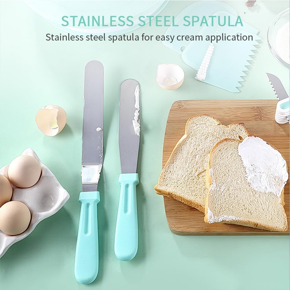 10 Pieces Cake Candy Decorating Brushes Tools Cookie Decoration Pastry Brush and Stainless Steel