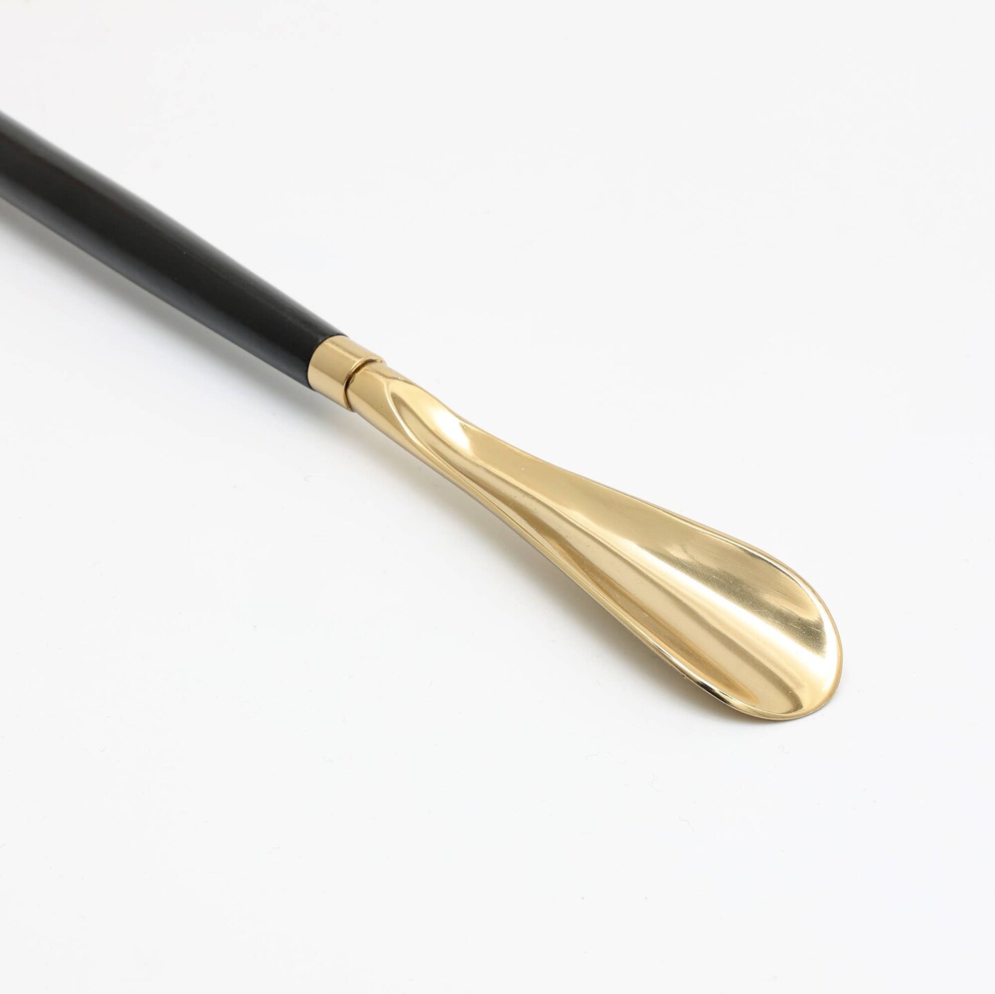 Golf Ball Metal Handle Wooden Long Shoehorn - 29&#x22;