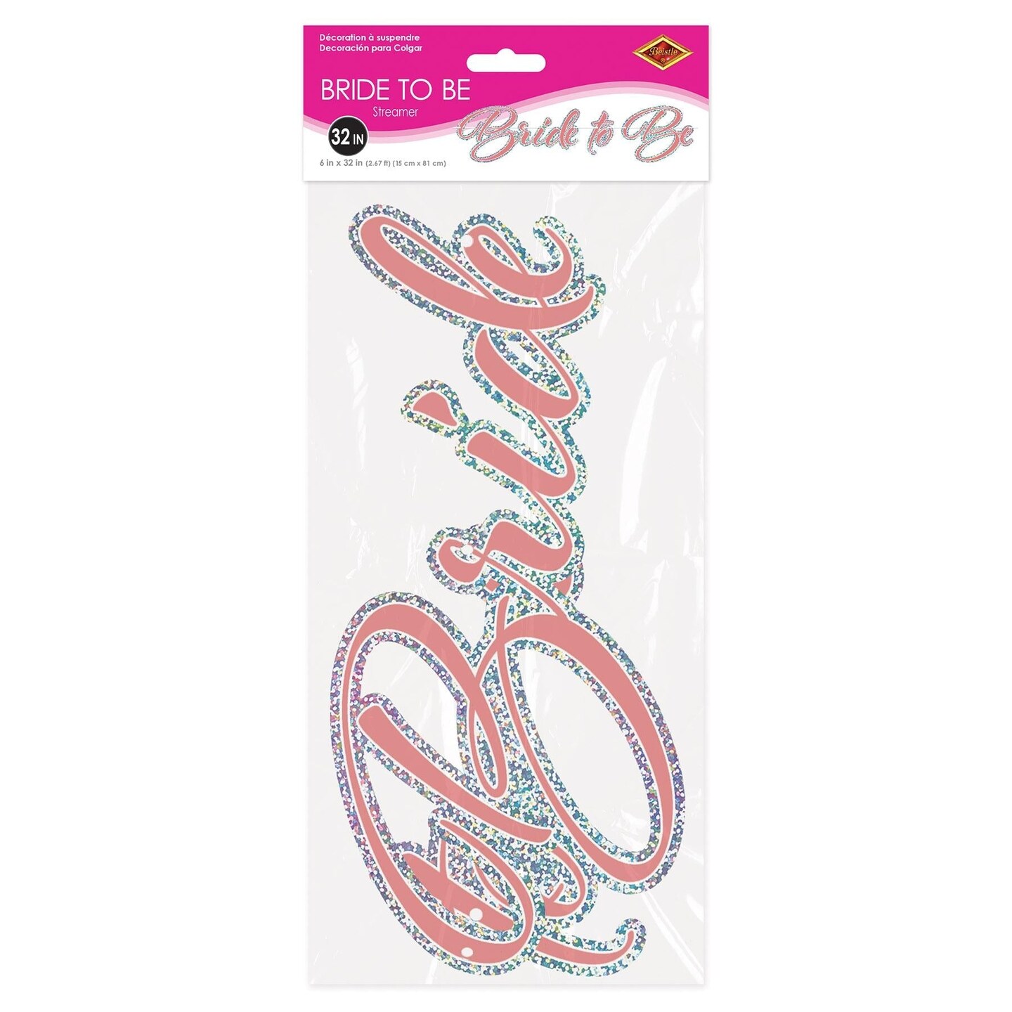 12 Pack Beistle Bachelorette Party Bride To Be Streamer