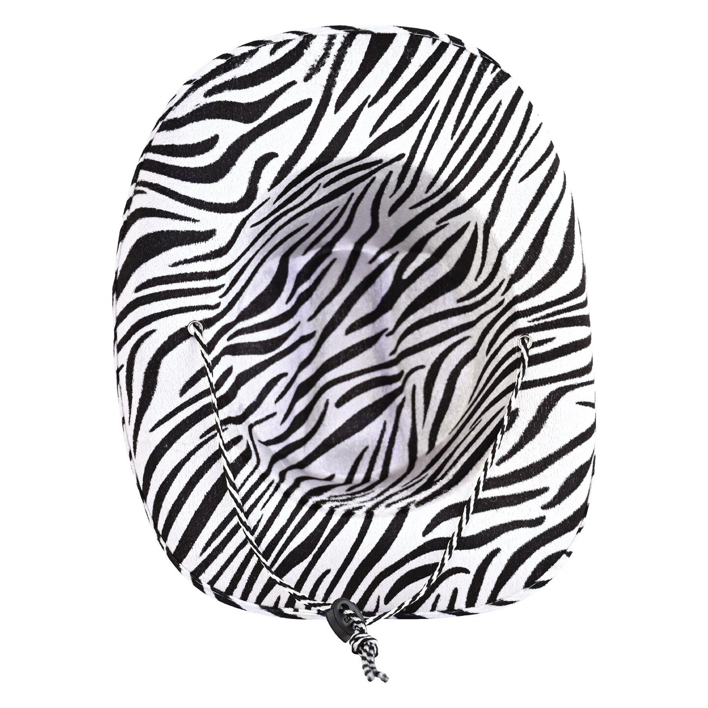 6 Pack Beistle Zebra Print Cowboy Hat
