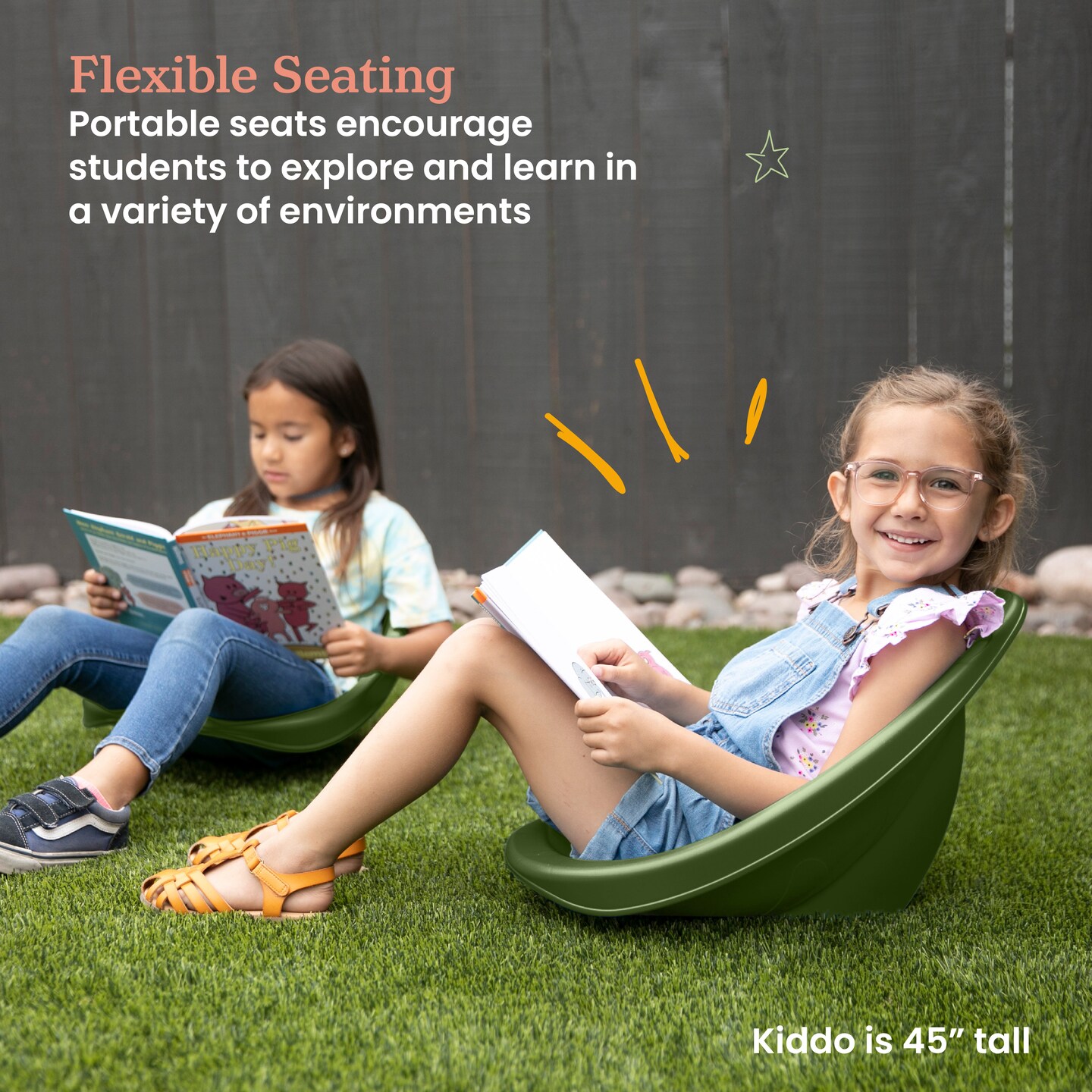 Leaf Floor Seat, Rocker Chair, 6-Piece