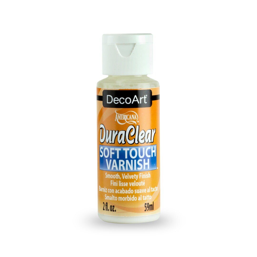 DecoArt DuraClear Varnish – Durable Clear Acrylic Sealer for Crafts, Art, and DIY – High Gloss, Gloss, Satin, Soft Touch and Matte Finishes – Non-Yellowing, Water-Based, Fast-Drying Protective Coat