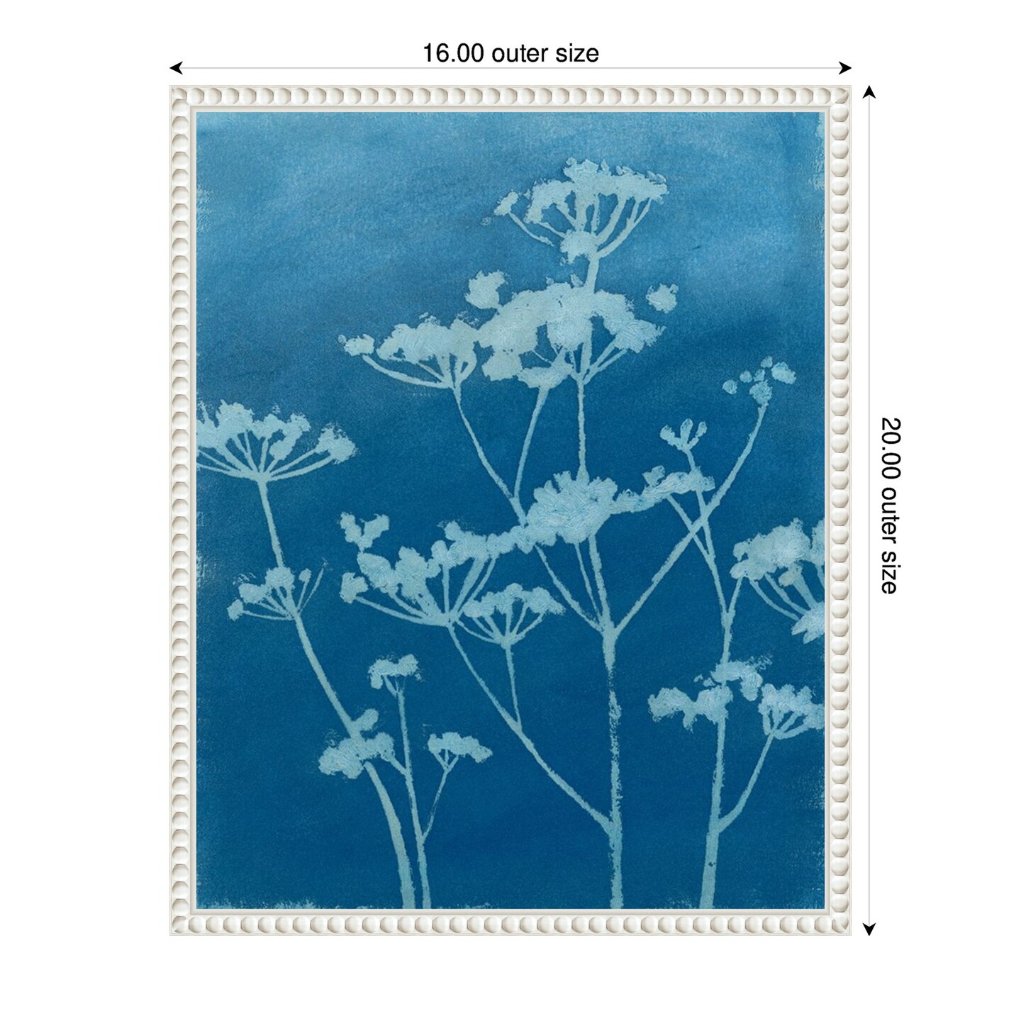 Indigo Print II by Megan Meagher Framed Canvas Wall Art
