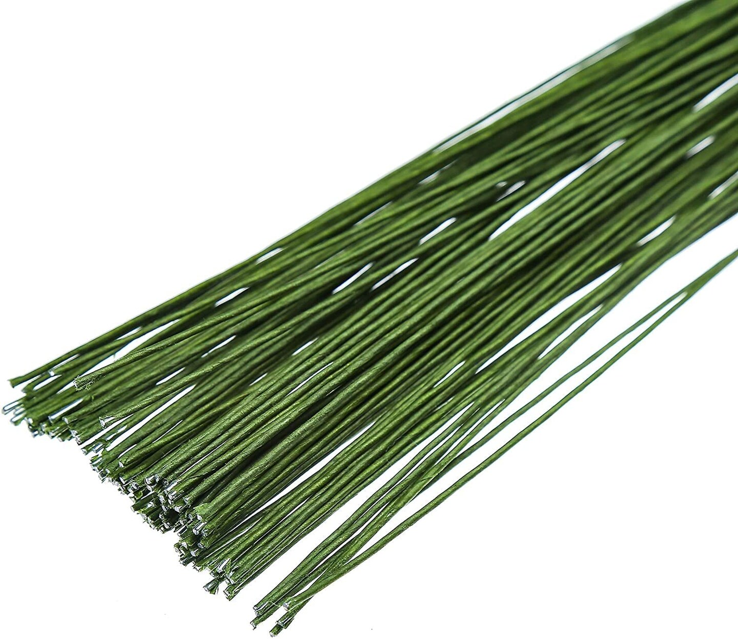 18 Gague Floral Stem Wire,100pcs Paper Wrapped Florist Wire for Floral Arrangement