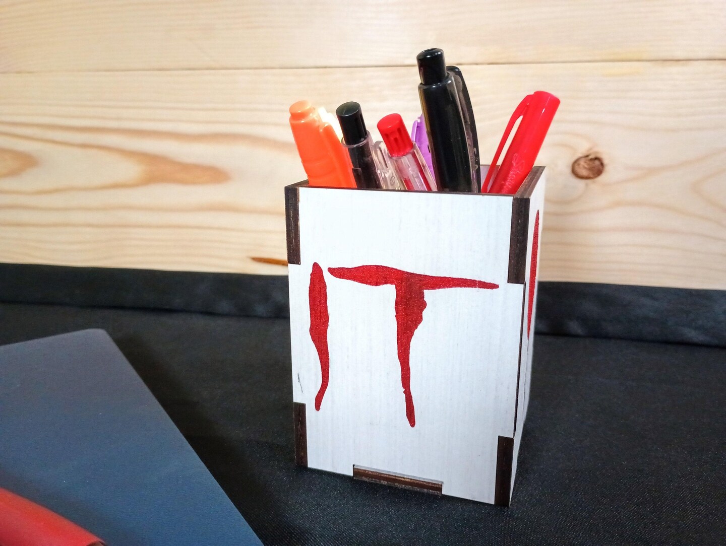 IT Pennywise Pen Holder, Red Balloon, IT Movie Décor, Pennywise