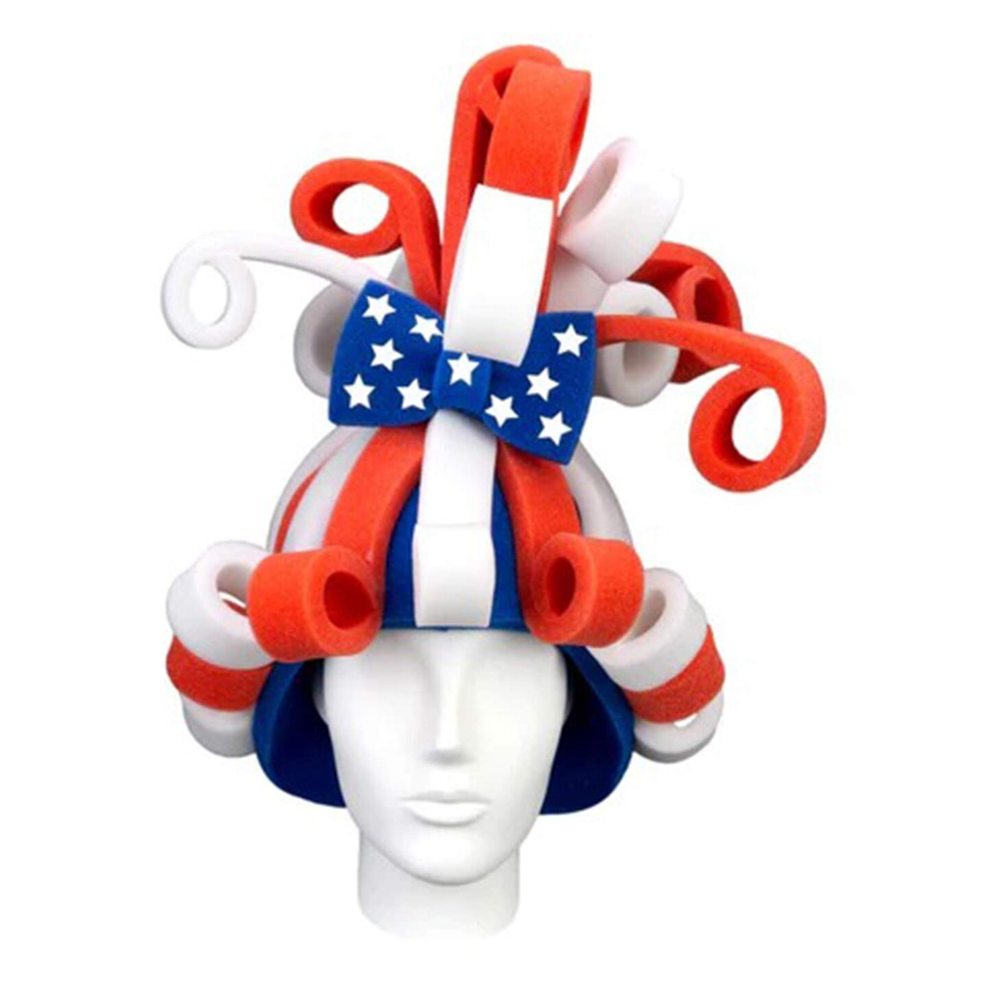 Patriotic Rollers Wig Bold &#x26; Fun Party Accessory