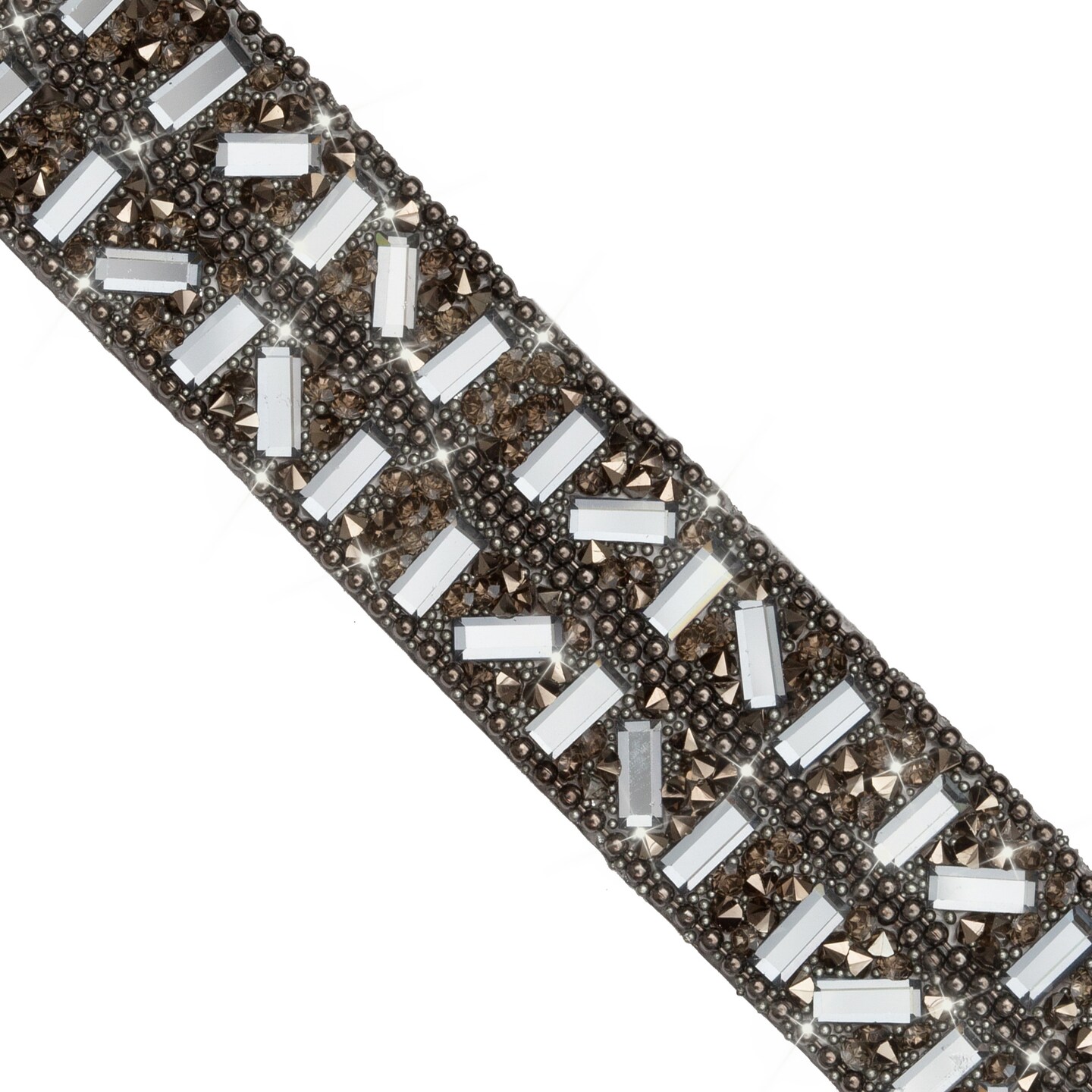 5 yards of Stella 20mm Iron-on Rhinestone Trim