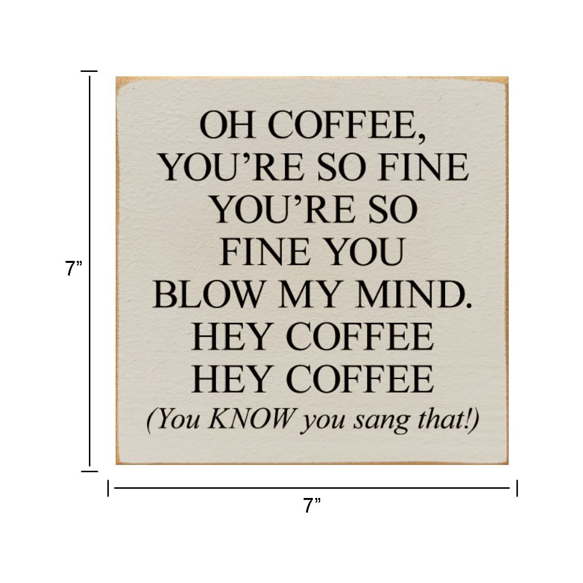 Coffee Lover's Dream Sign Solid Knotty Pine Rustic Kitchen Wall or Shelf Decor