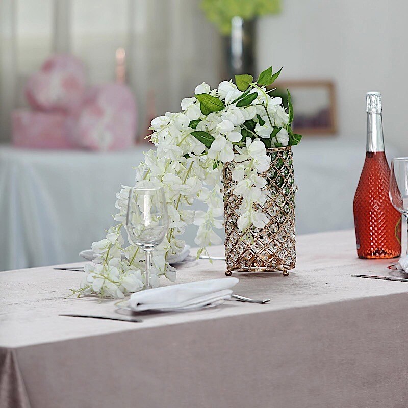 90" x 156" Premium Velvet Rectangular Tablecloth – Wedding & Party Linens