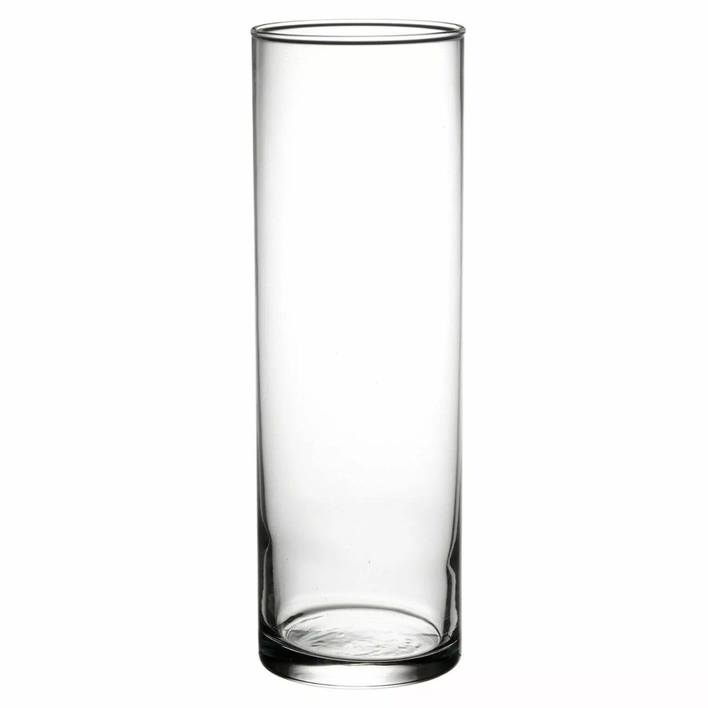 Cylindrical Transparent Glass Vase Perfect for Flowers and Decorative Fillers