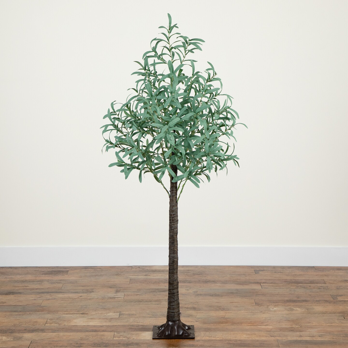 Nearly Natural Pre-Lit Artificial Olive Tree - 5' - Warm White LED Lights