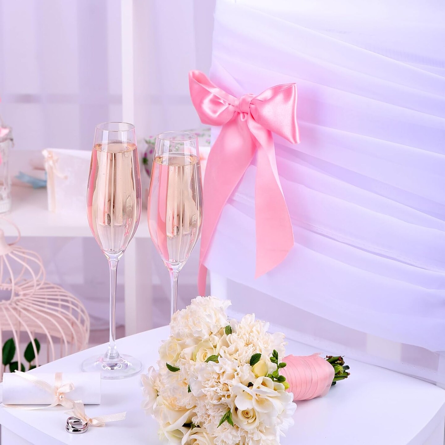 100 Yard 1-1/2 Inch Pink Satin Ribbon