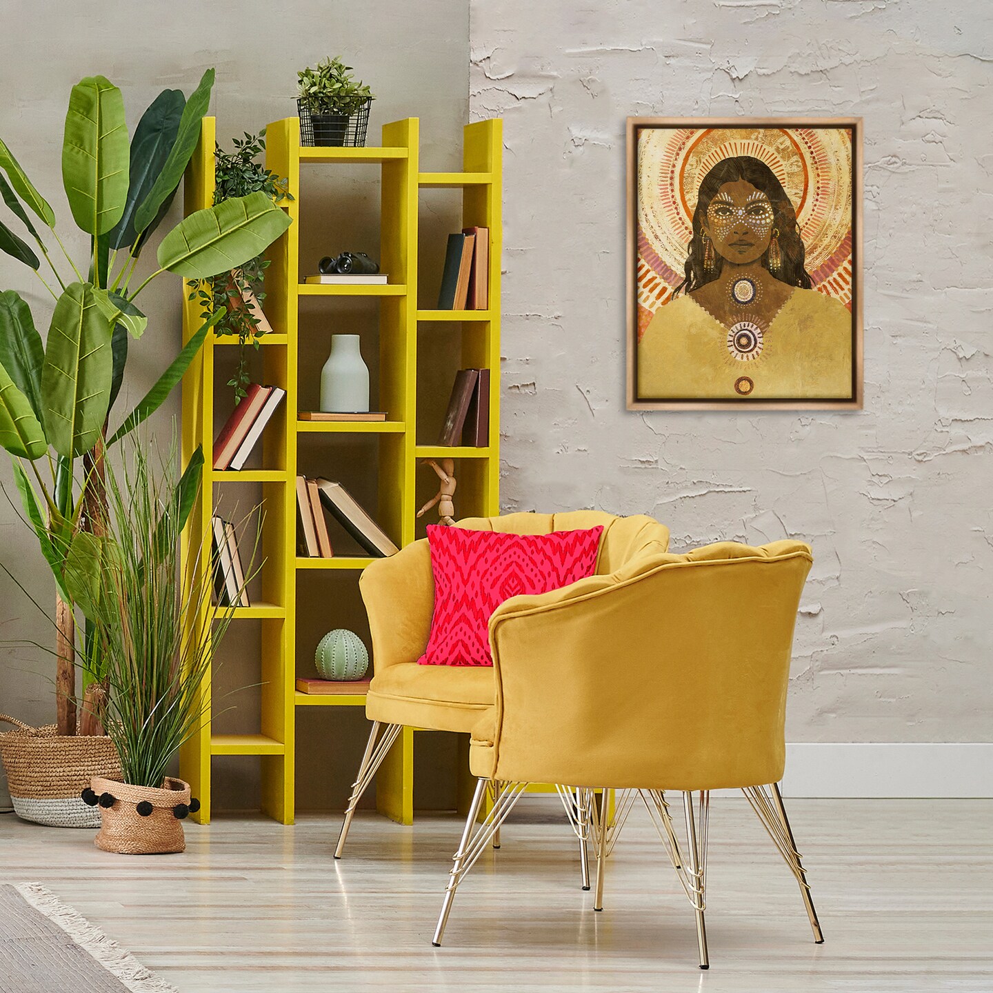 Stupell Industries Desert Seer Portrait Floating Frame By Victoria Barnes