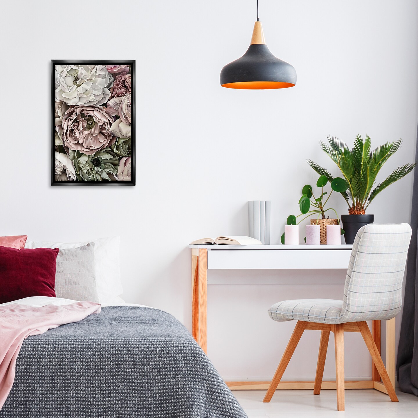 Stupell Industries Rose & Peony Petals Floating Frame By Annabelle Hall