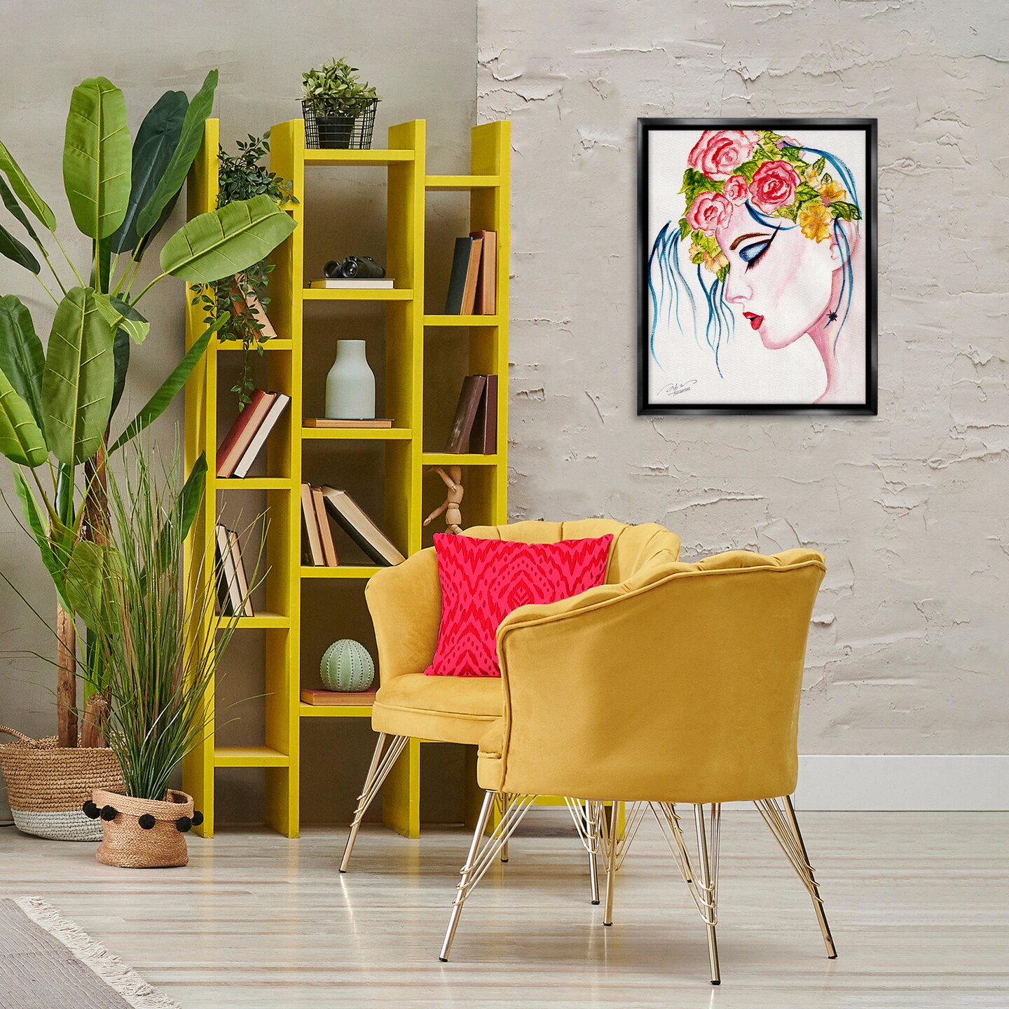 Stupell Industries Elegant Feminine Abstraction Floating Frame By Texturetones