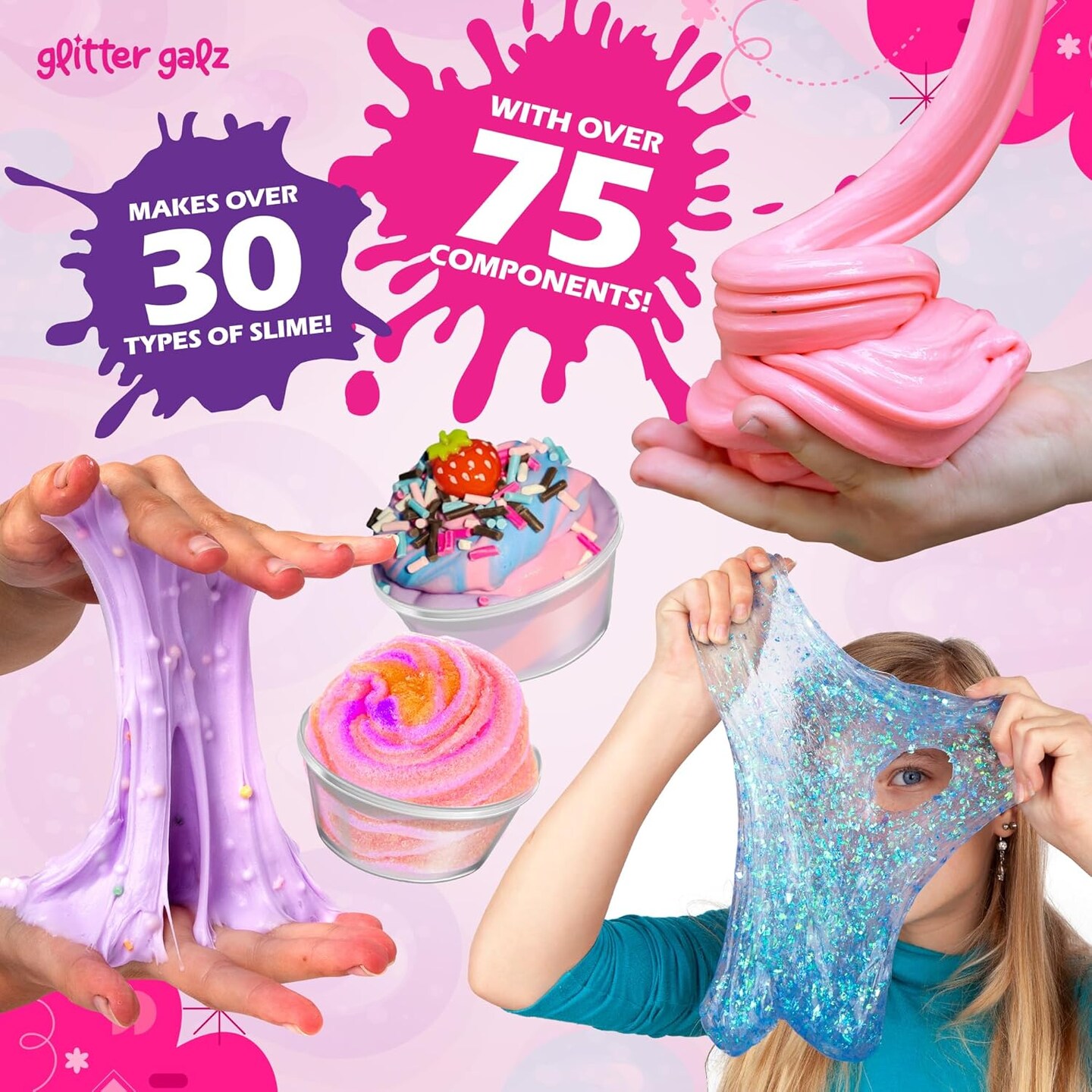 75-Pc Jumbo Mega Birthday Party Slime Kit