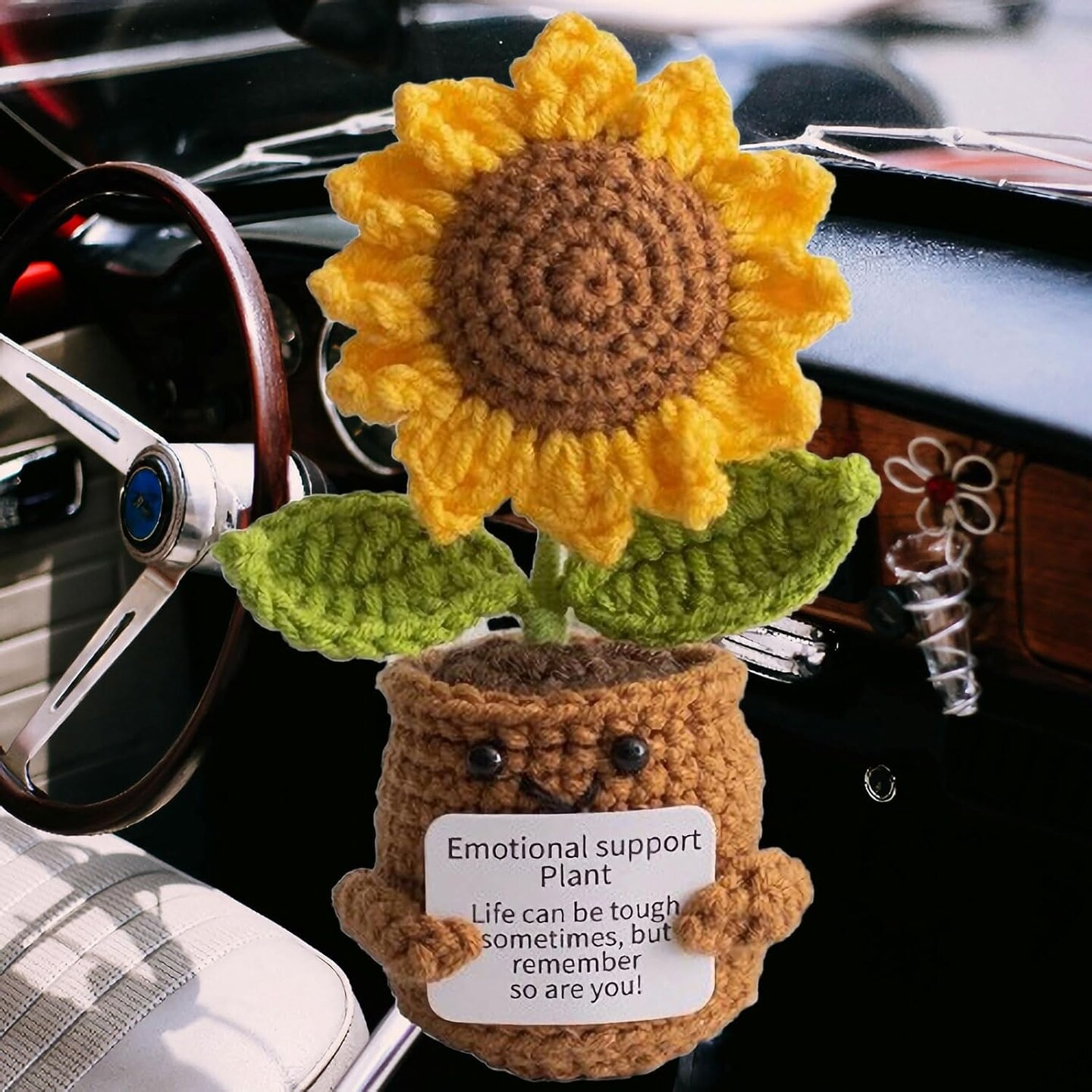 Handmade Crochet Sunflower Decor