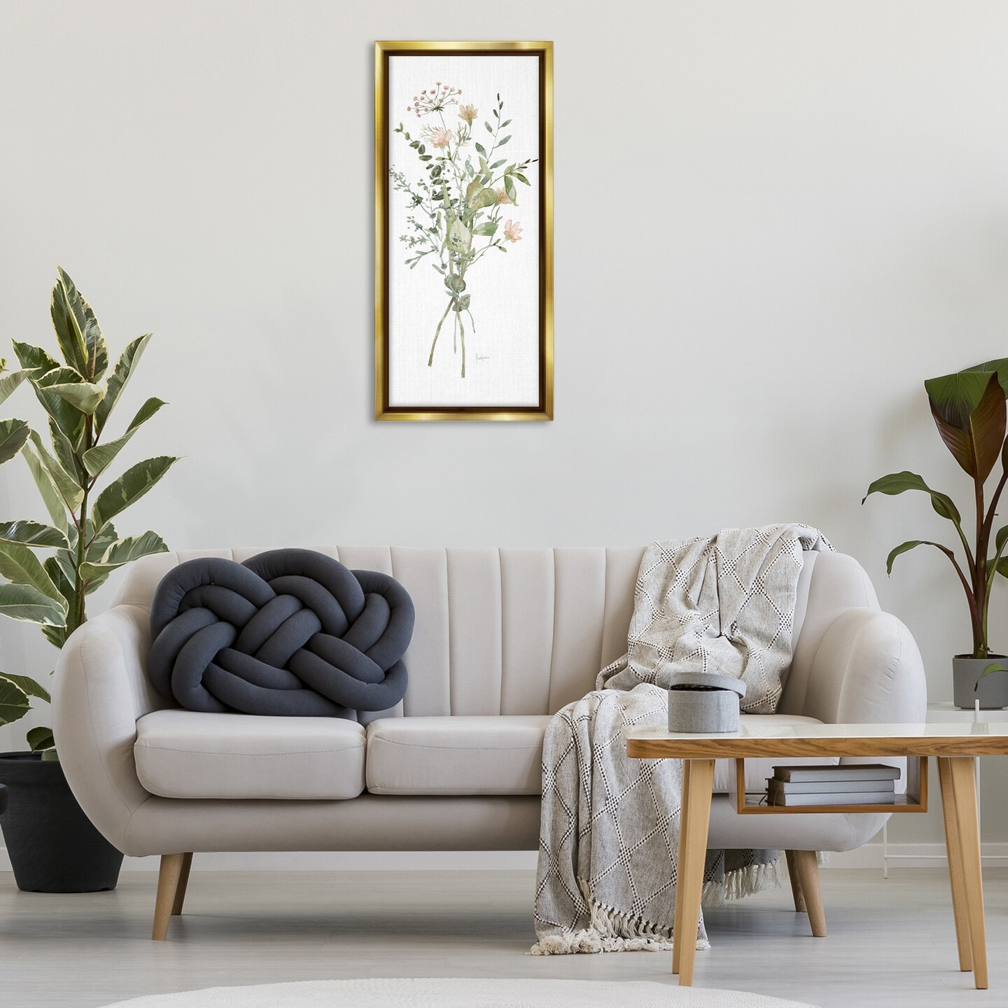 Stupell Industries Wild Country Herb Bundle Floating Frame By Livi Finn