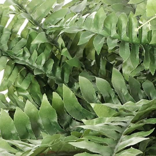 3-Pack – 48” Artificial Boston Ferns with 88 Fronds – Indoor/Outdoor Silk Greenery for Hanging Planters, Office or Patio Decor