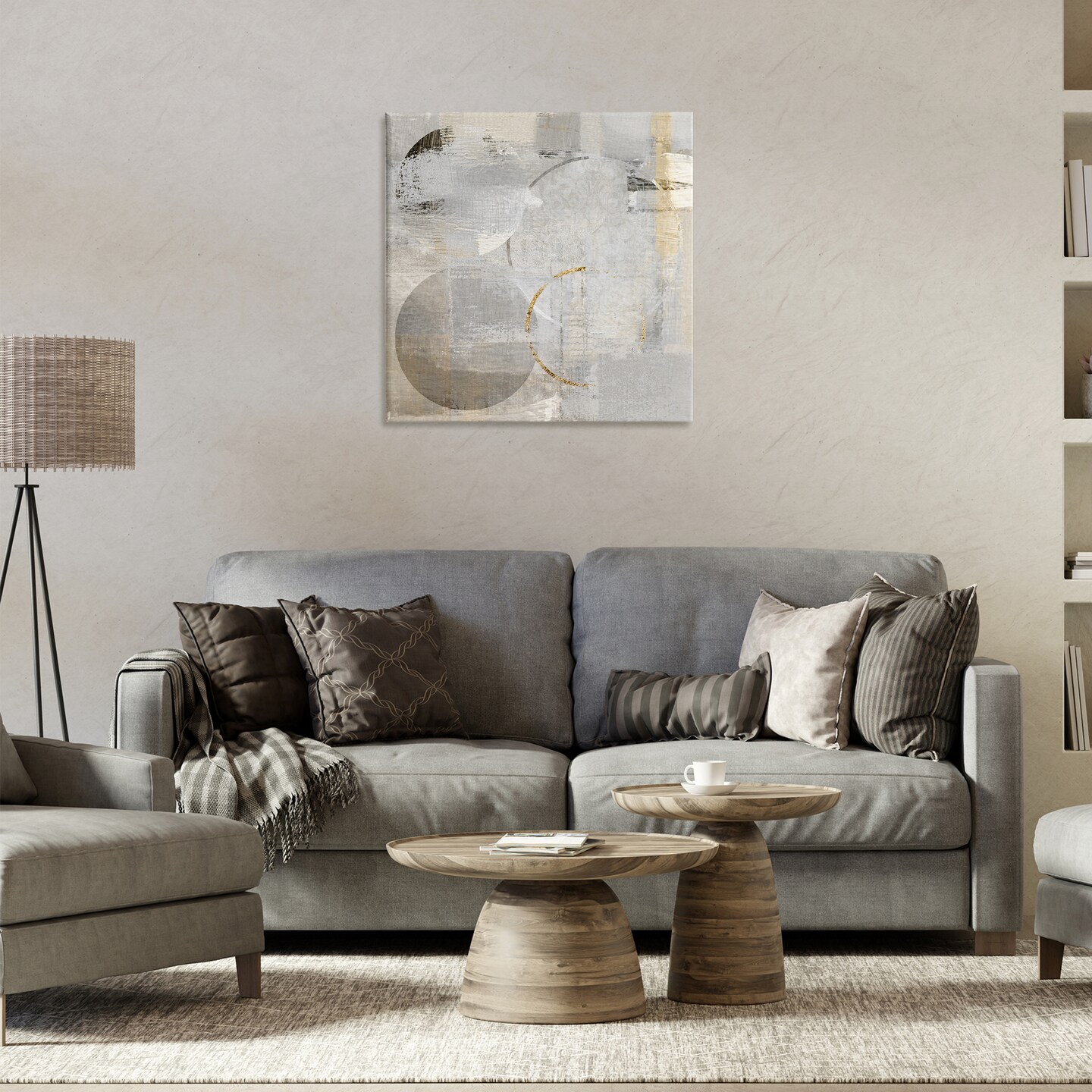 Stupell Industries Modern Layered Circles Canvas By Susan Jill