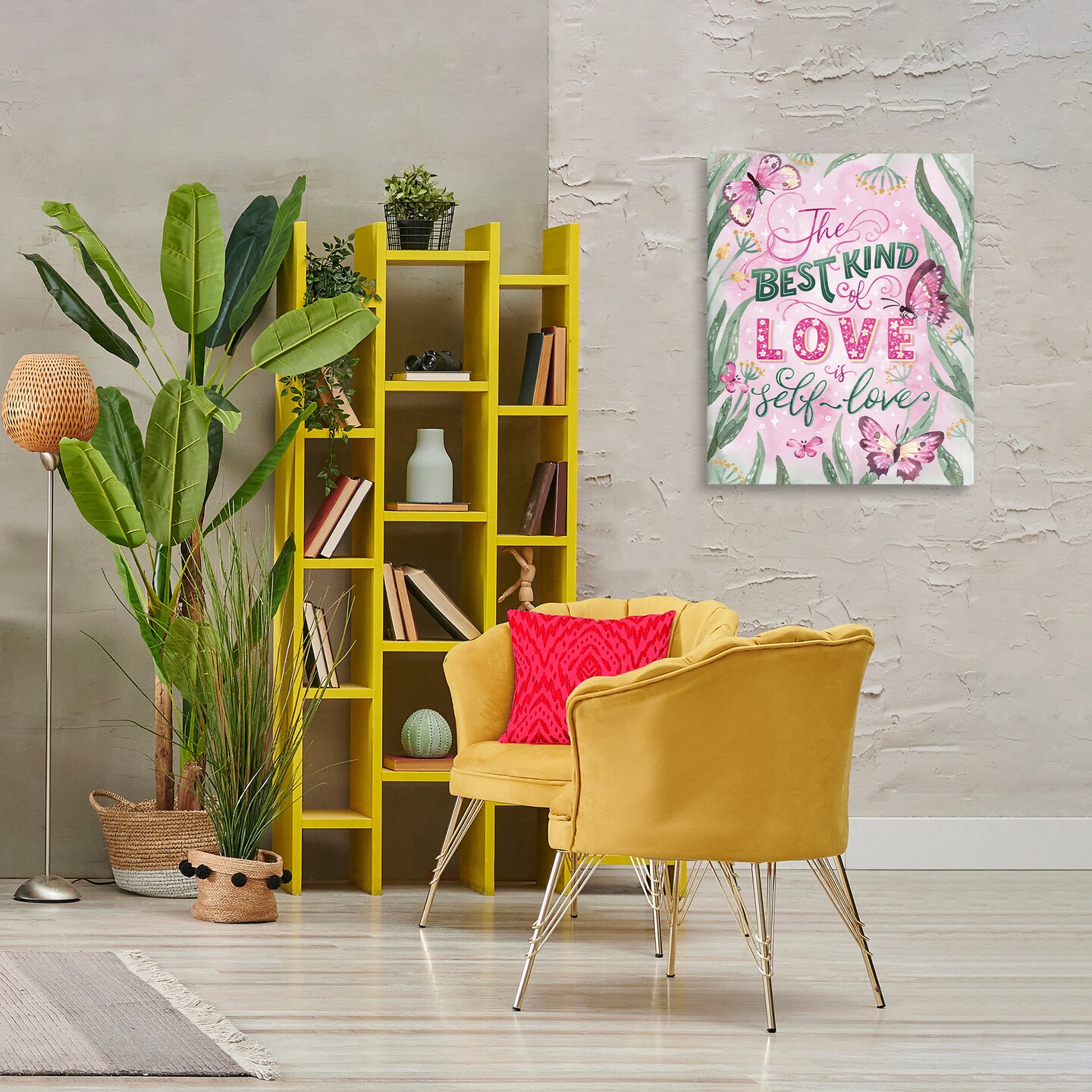 Stupell Industries Inspirational Self Love is Best Canvas By Vanessa Stoilova