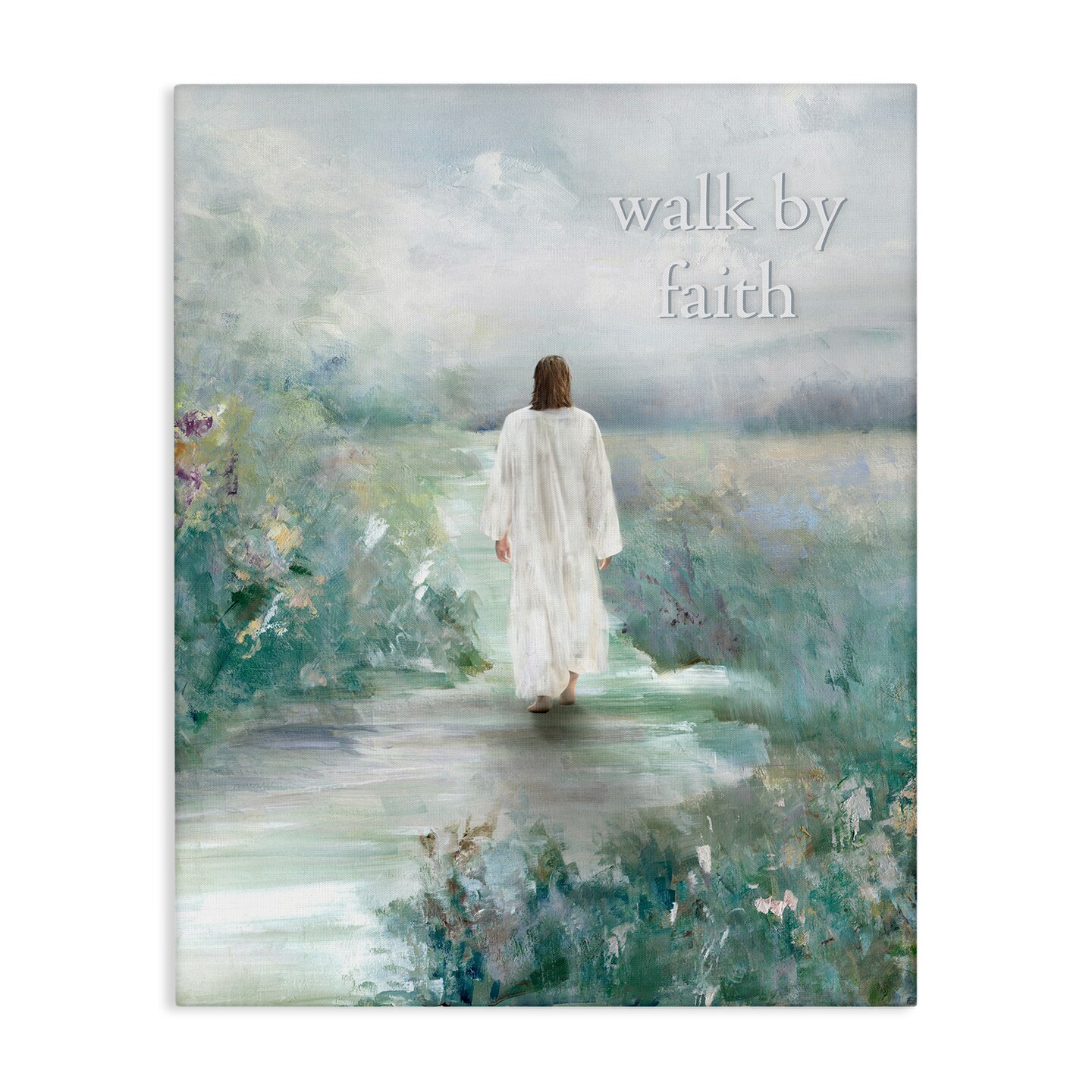 Stupell Industries Walk By Faith Prayer Canvas By Sally Swatland