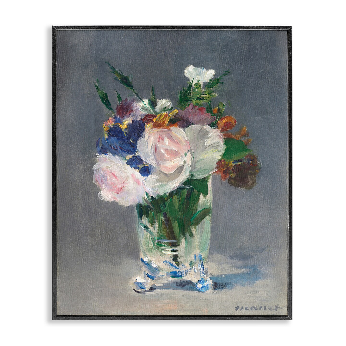 Stupell Industries Flowers in Glass Vase Still Life Framed Giclee By Lux + Me Designs