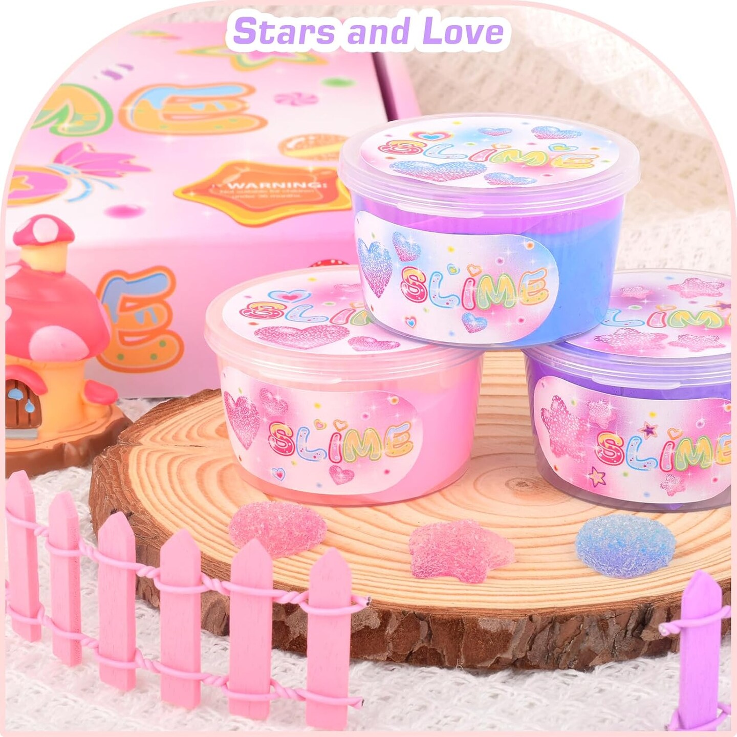 12 Pack Candy Butter Slime Kit for Kids