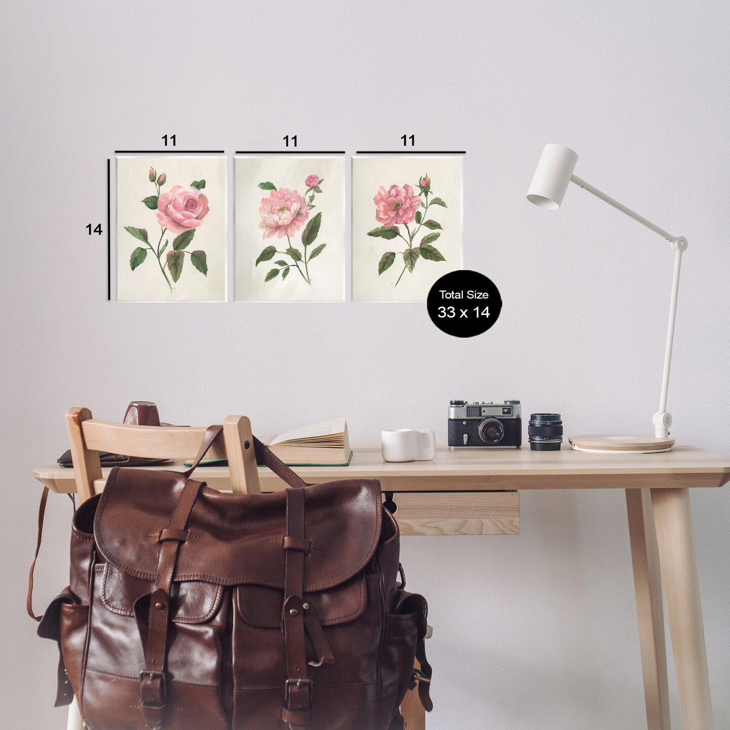 Stupell Industries Assorted Pink Flower Sprigs Wall Plaque By Nan