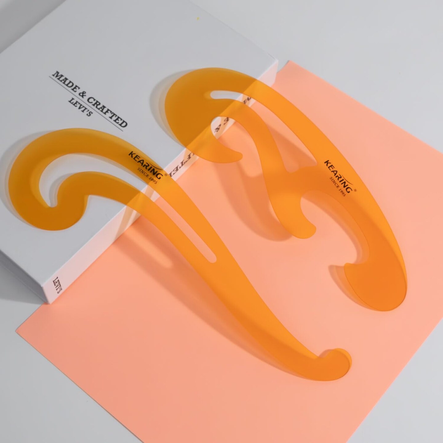 Kearing® 12" x 6" French Curve Ruler Template: Geometric Drawing Tool