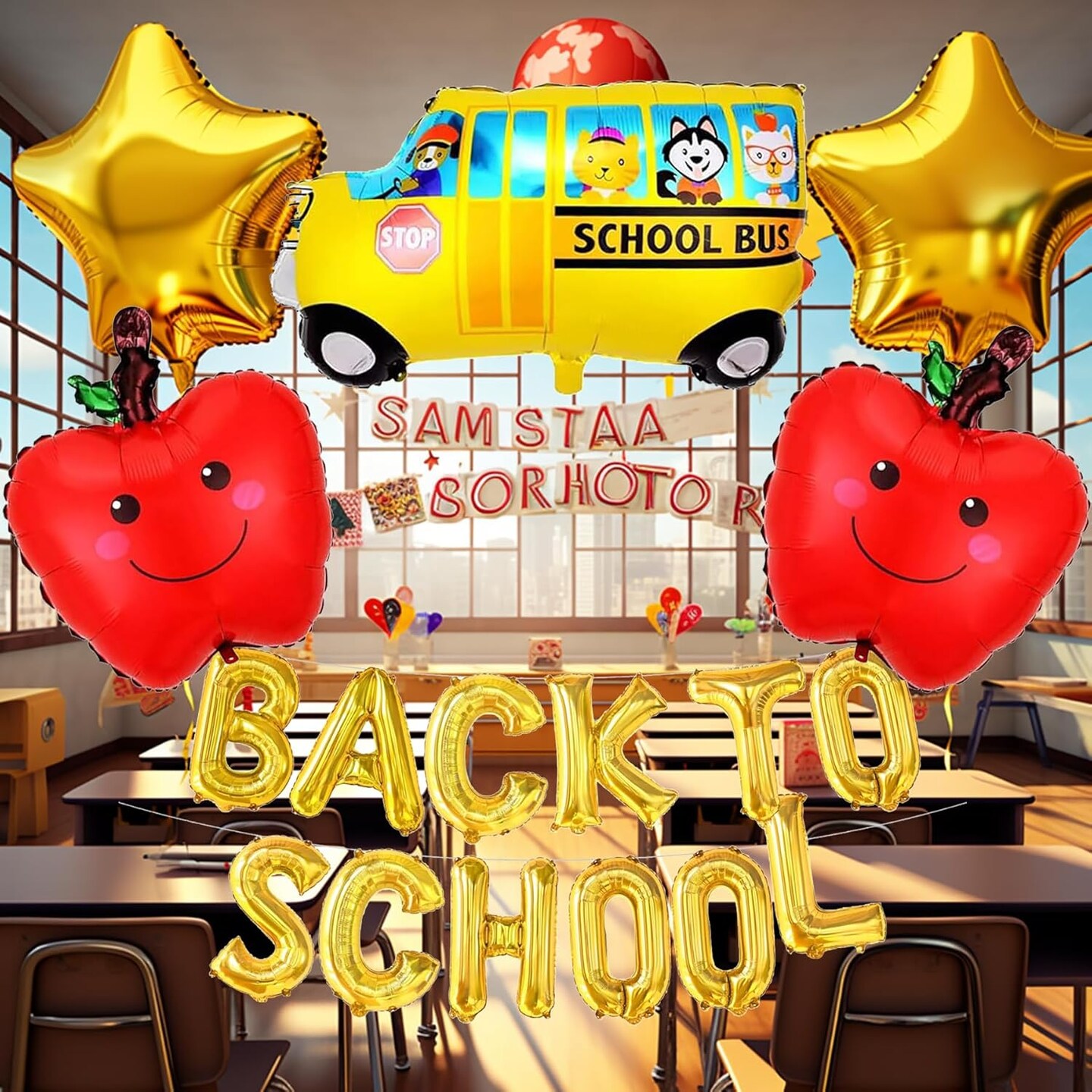 Back to School Balloons Set
