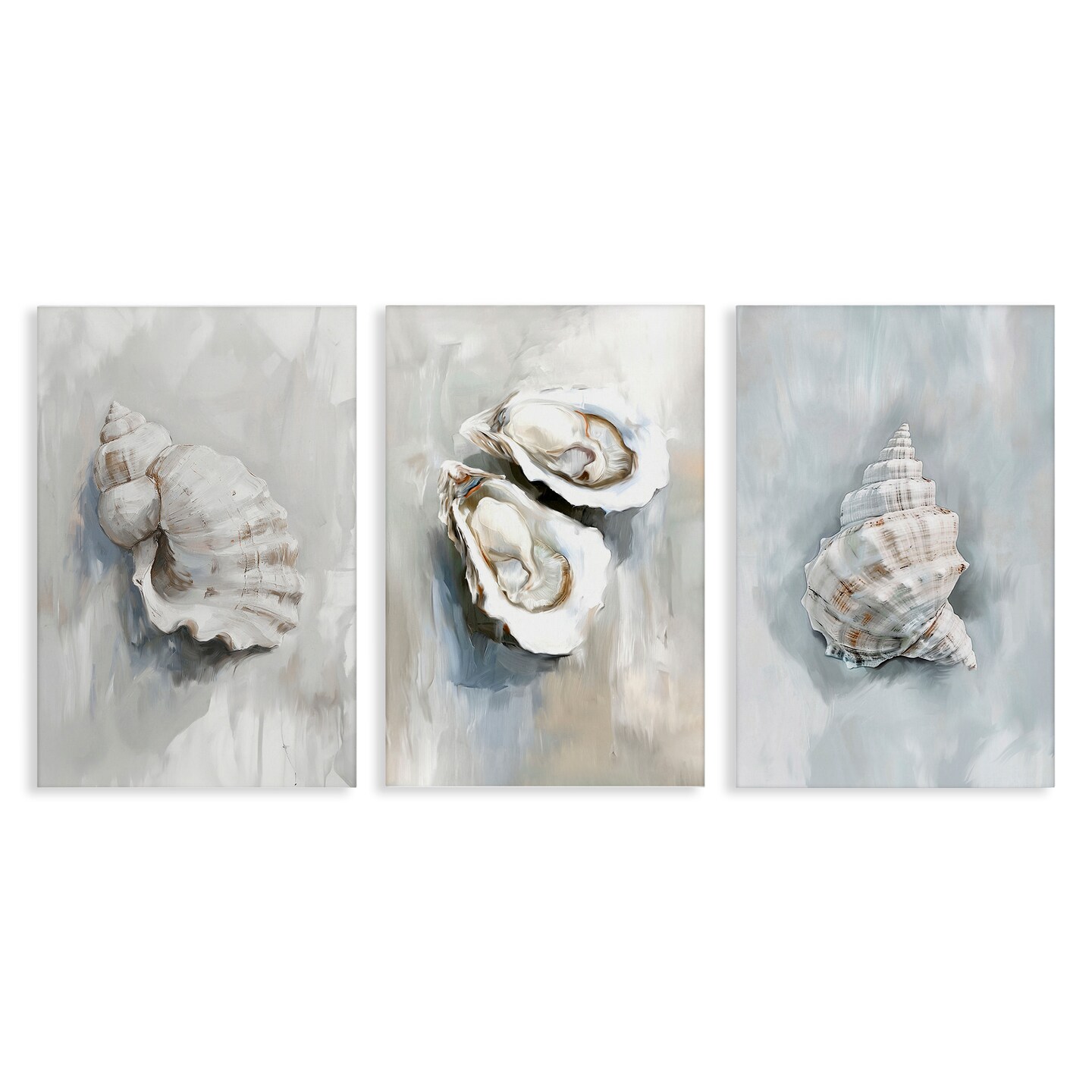 Stupell Industries Various Seashell Mirages 3pc Canvas Set By Ramona Murdock