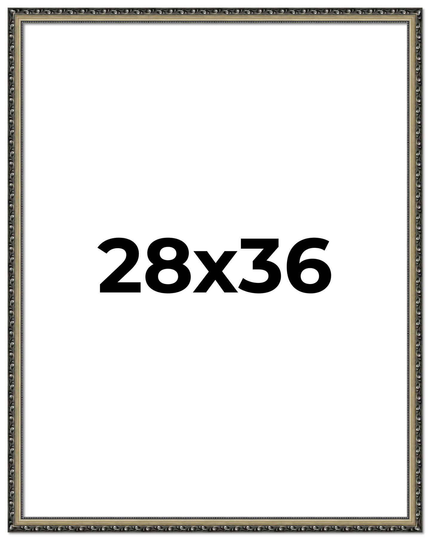 28x36 Museum-Quality Picture Frame with UV-Resistant Acrylic &#x26; Acid-Free Backing, Available in 4 Finishes - Gold, Silver, Bronze, and Black