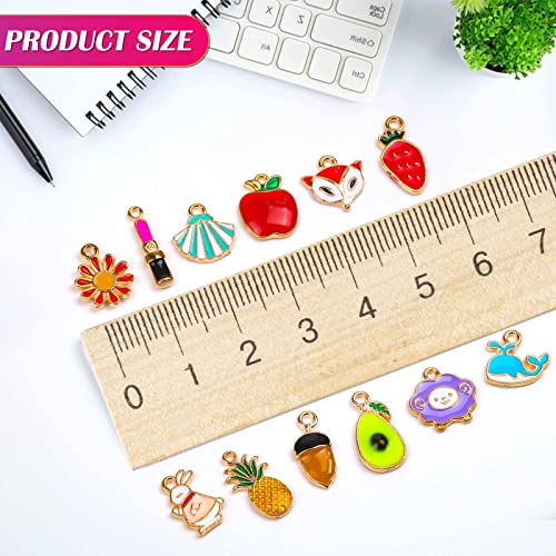 150 Pieces Bracelet Charms, Silver Bracelet Gold Plated Enamel Charms Pendants for Necklace Bracelet Jewelry Making and Crafting.