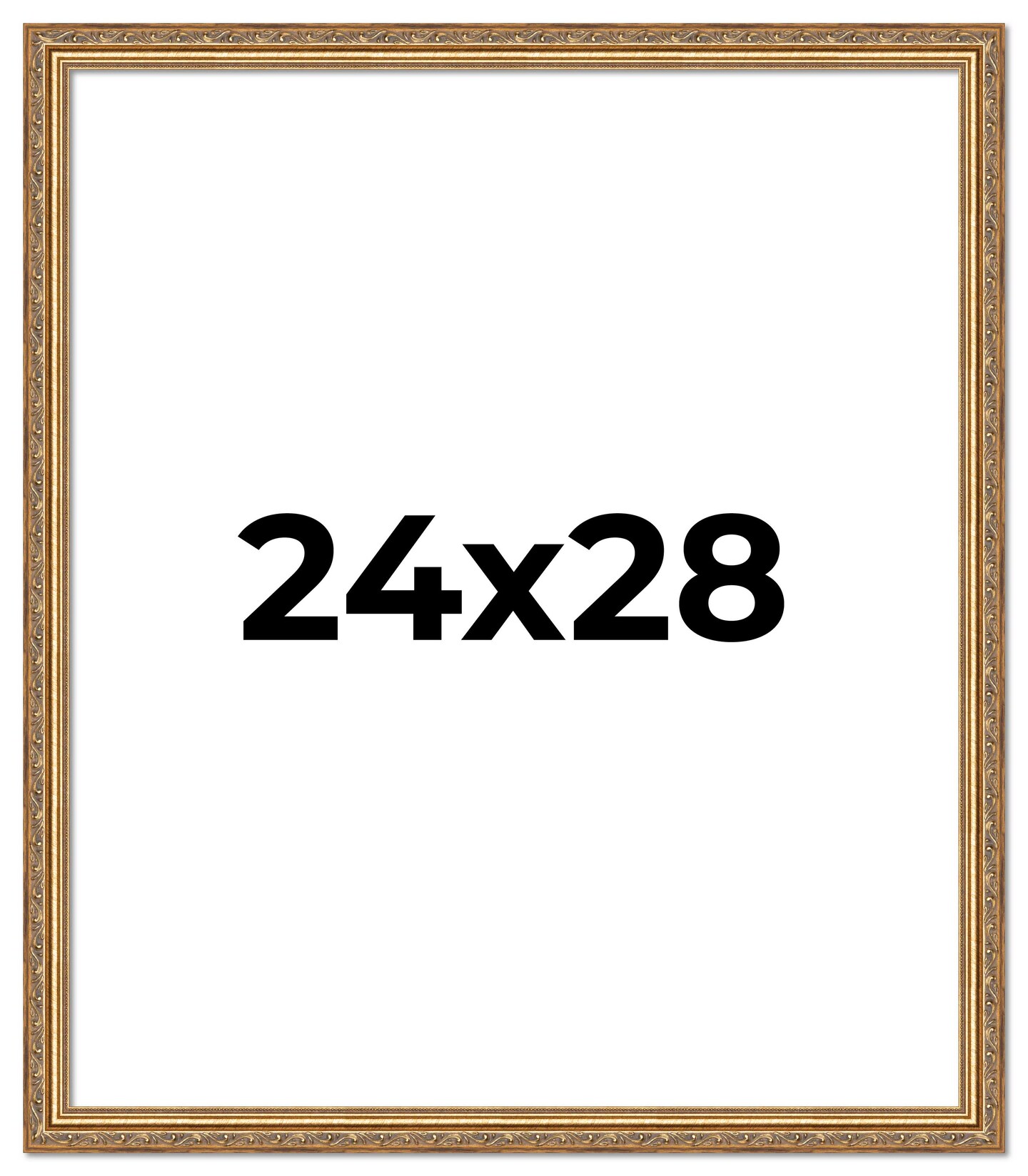 24x28 Museum-Quality Picture Frame with UV-Resistant Acrylic & Acid-Free Backing, Available in 4 Finishes - Gold, Silver, Bronze, and Black