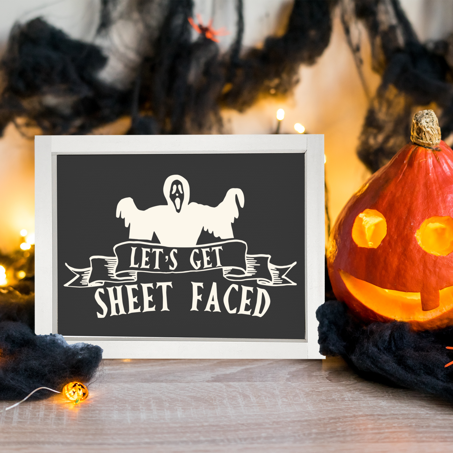 Barnwood Halloween retailer Sign, Wooden Engraved Spooky House Sign, Fall Halloween Home Décor, Haunted House Décor, Trick or Treat, Holiday Sign