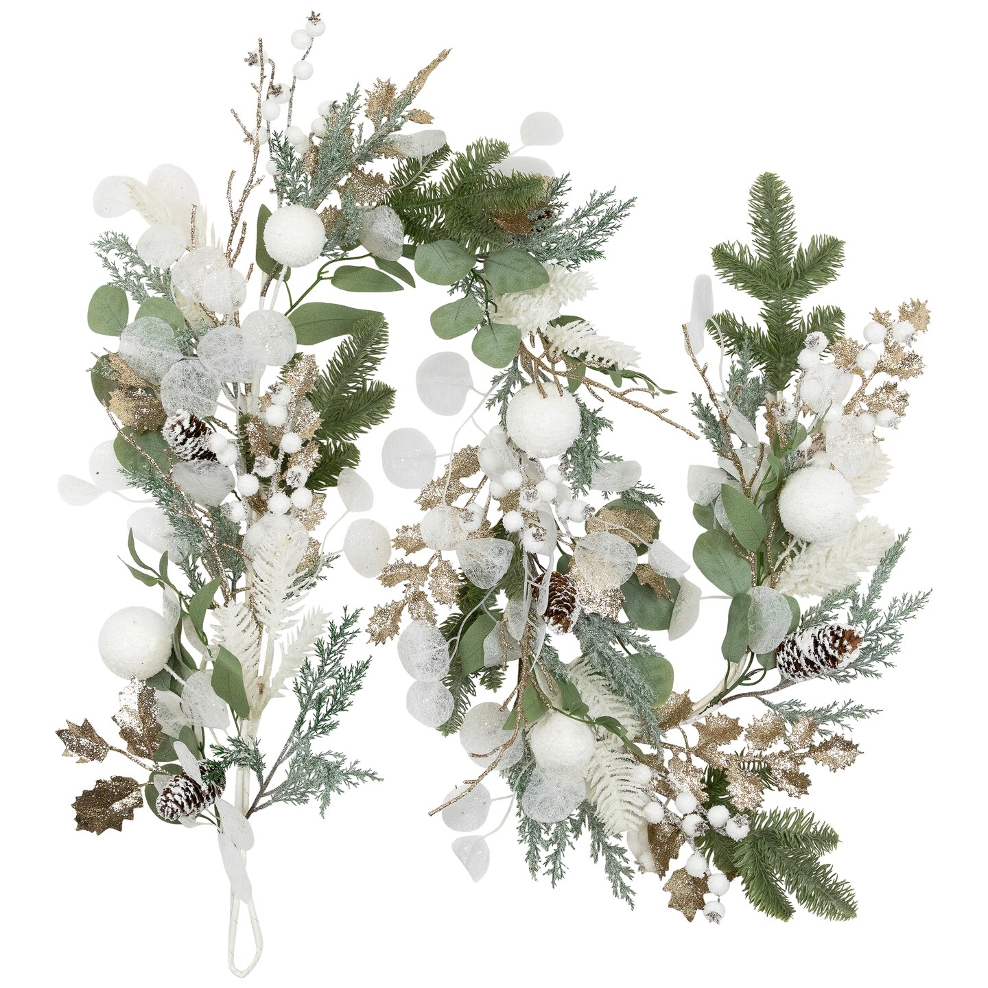 Northlight Mixed Winter Foliage Artificial Christmas Garland- 6' x 8" - Unlit