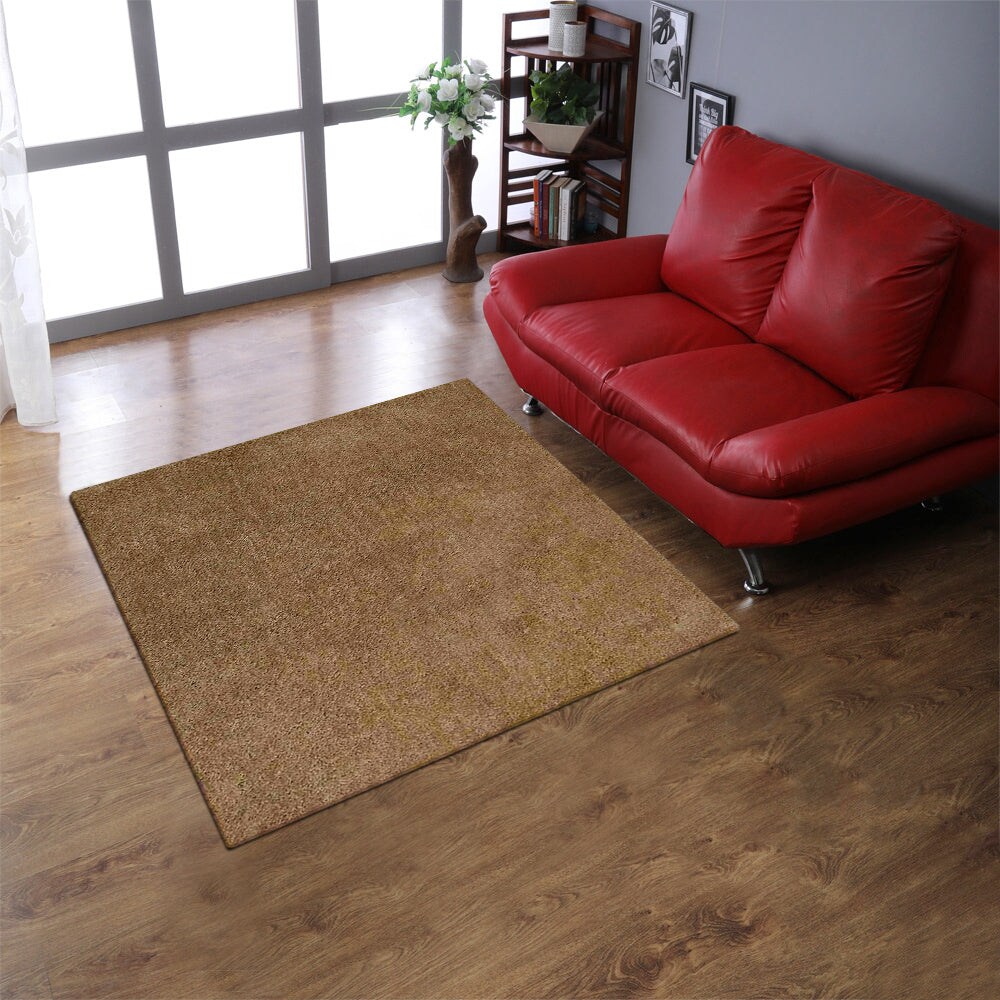 Rugsotic Hand Tufted Shag Area Rug White Ivory Polyester High-Pile K00111