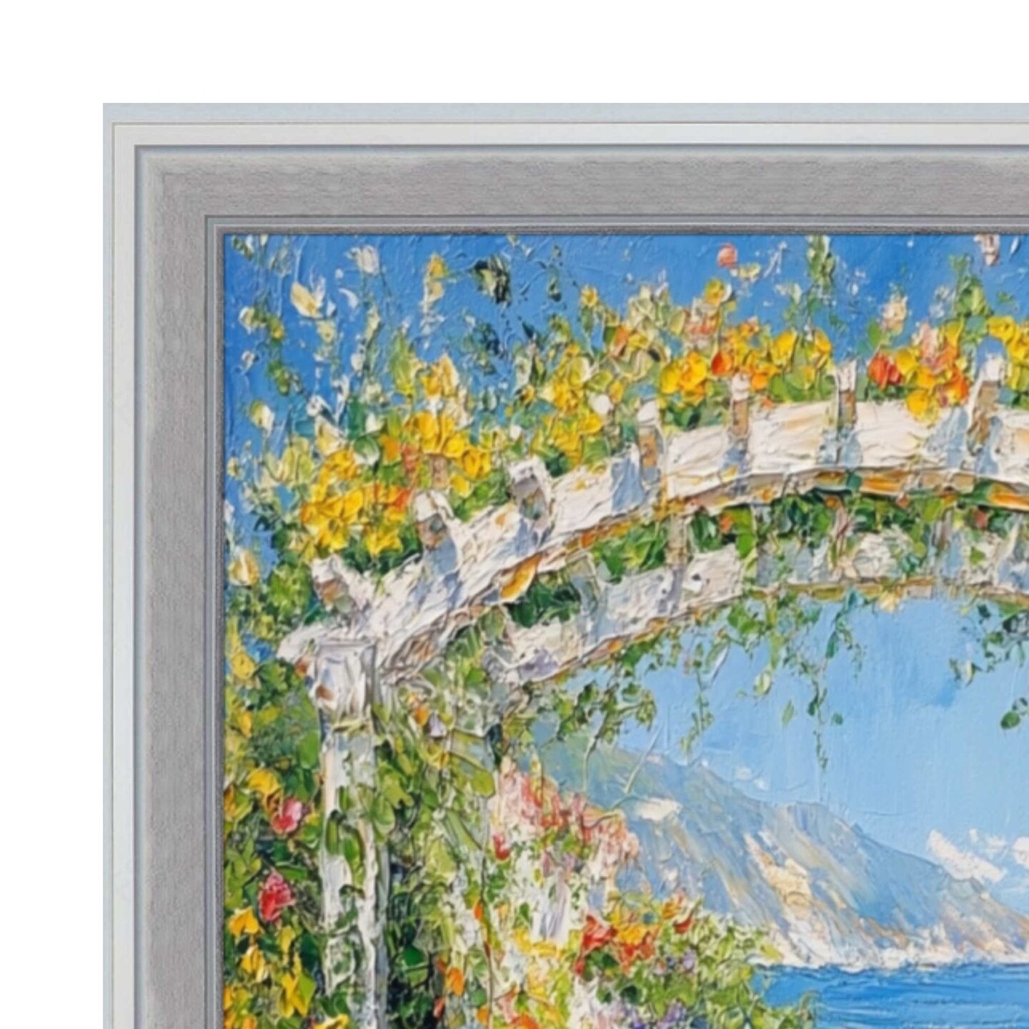 Modern Silver Metal Brushed Picture Frame 8x8 frame