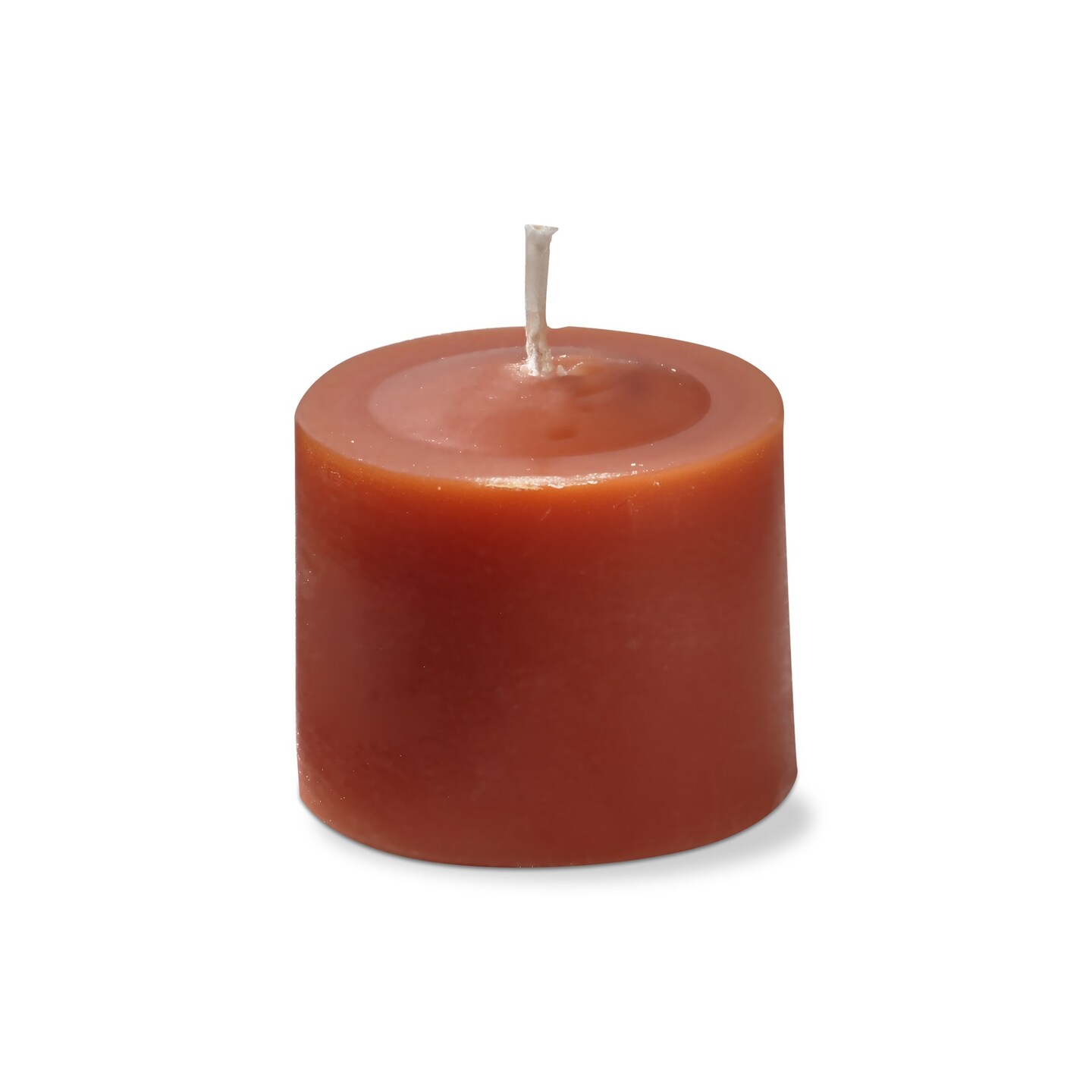 Color Studio Votive Candles Set of 12 Burnt Siena Smokeless Paraffin Wax Burn Time 5 Hrs.