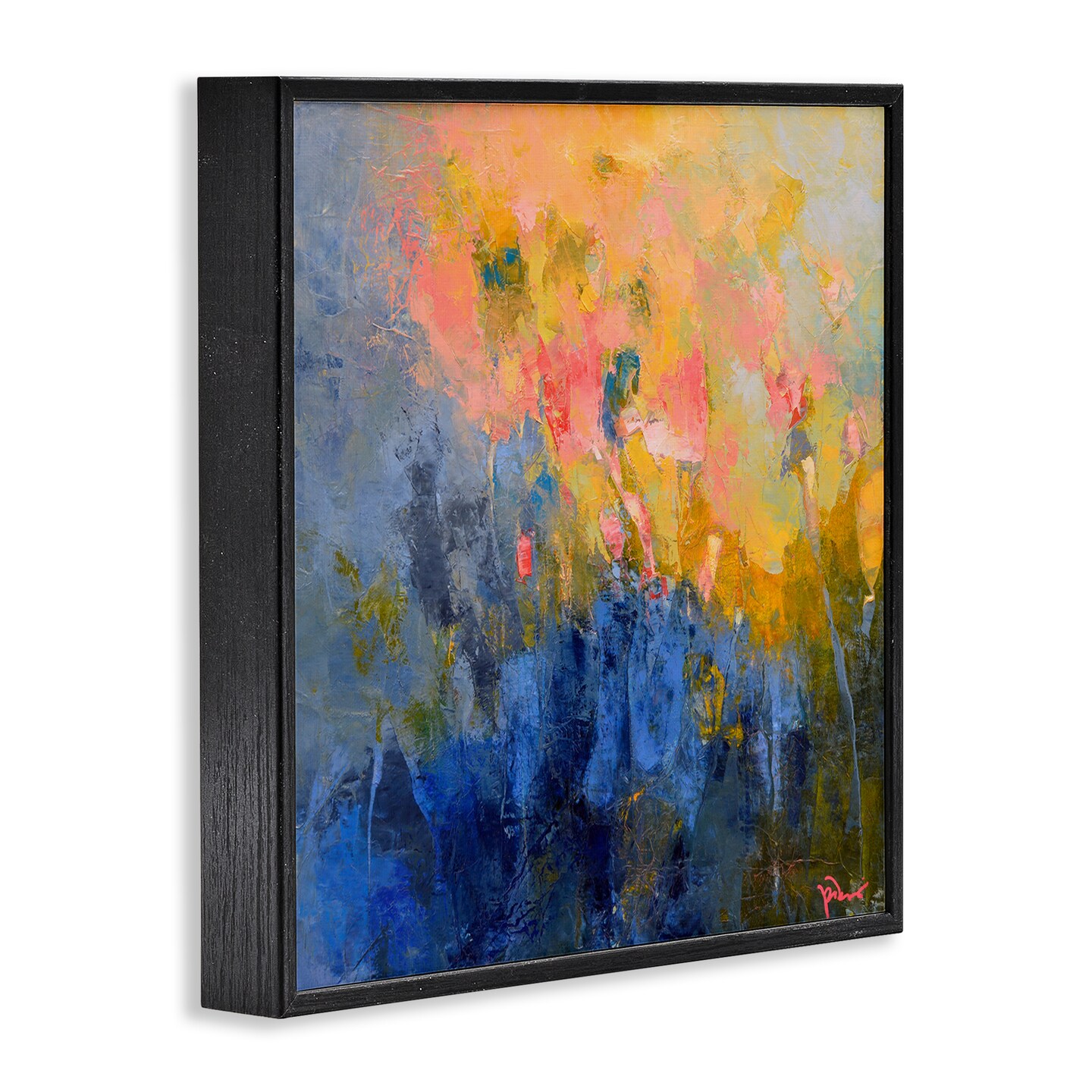 Stupell Industries Radiant Abstract Impression Framed Giclee Wall Art Design by Patrick Dennis