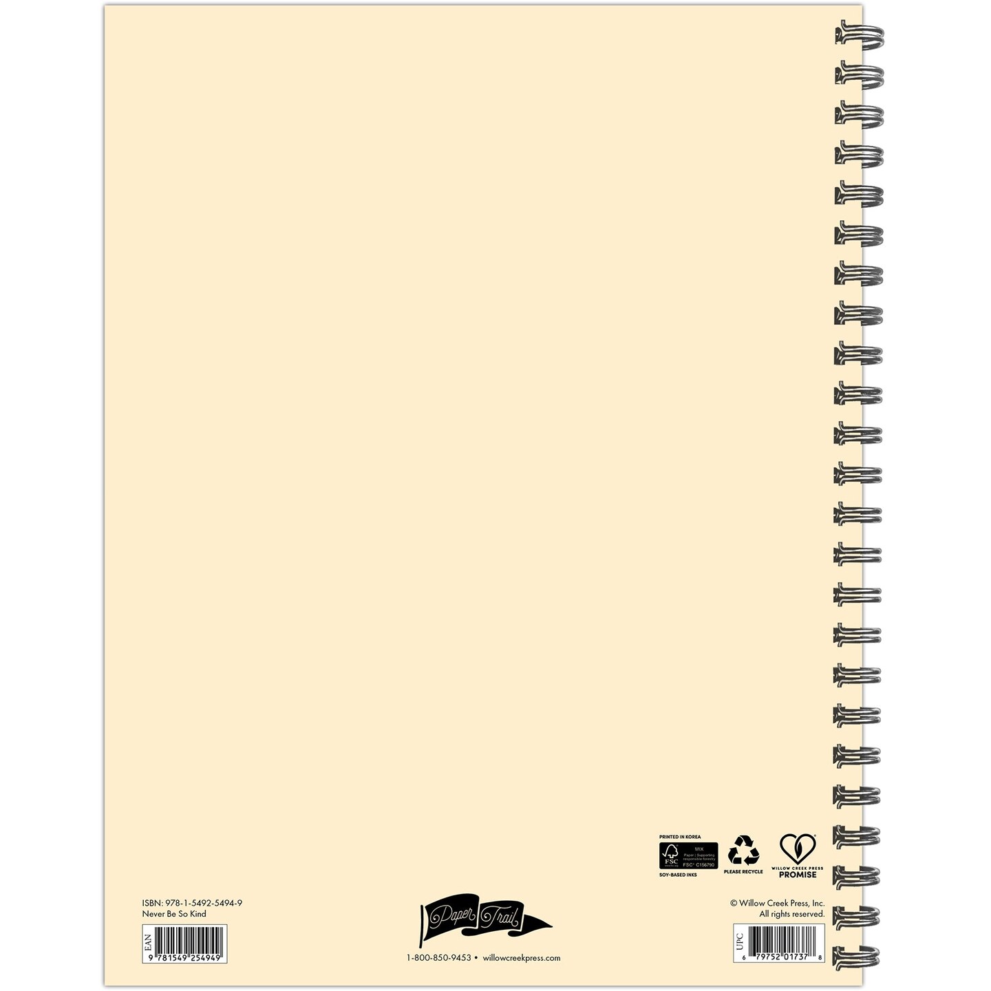 Never Be So Kind Academic July 2025 - June 2026 8.5&#x22; x 11&#x22; Weekly Softcover Planner