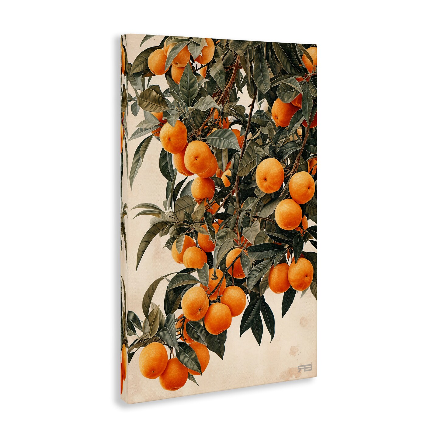 Stupell Industries Vibrant Orange Tree Blooms Canvas Wall Art Design by RB