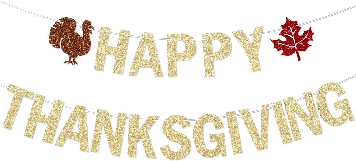 Pair of Gold Glitter Thankful Thanksgiving Headband Thankful Tutu Outfit - My 1st Thanksgiving Tutu - 1st  main image 2