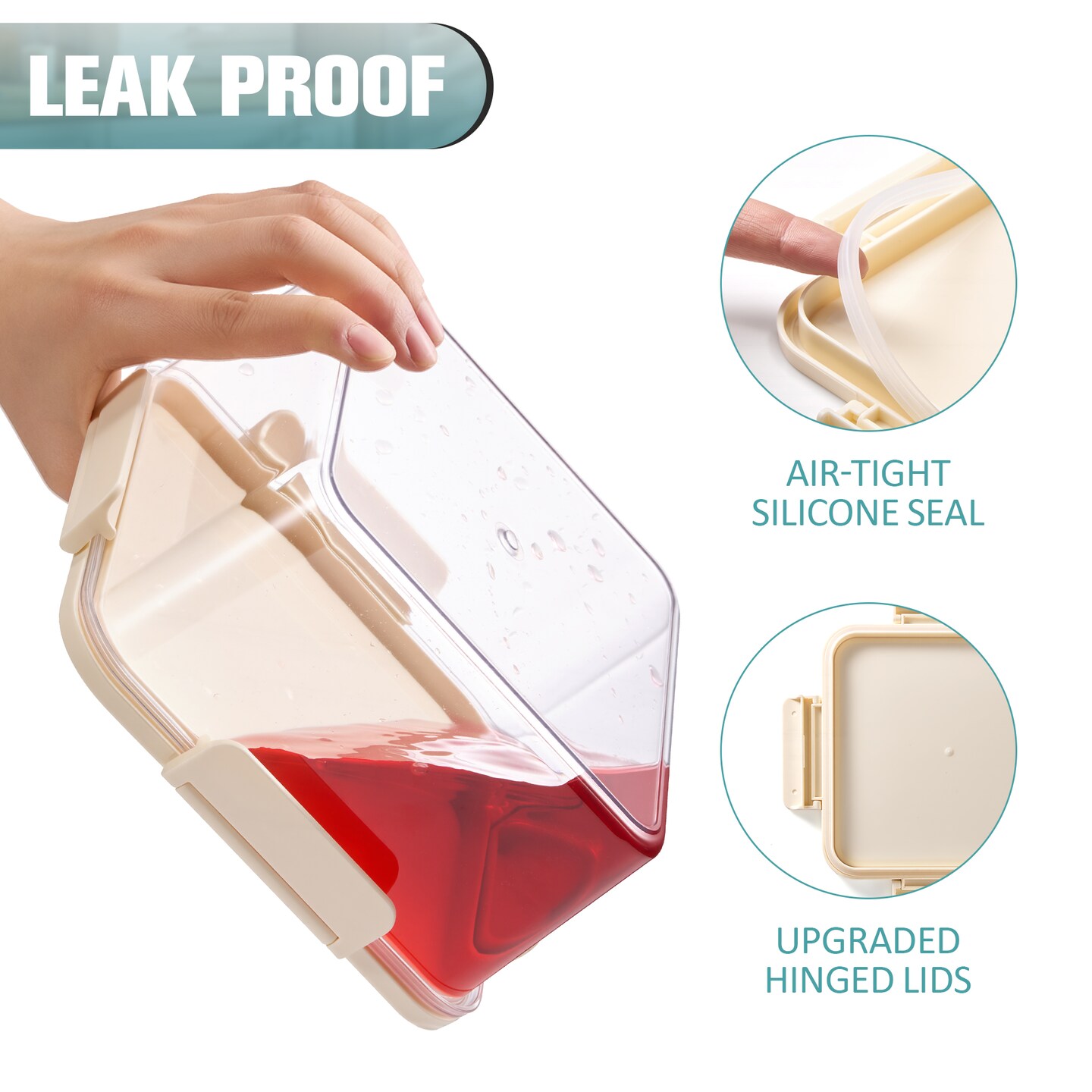 Sorbus Airtight Stackable Food Container – Clear Pantry Canister